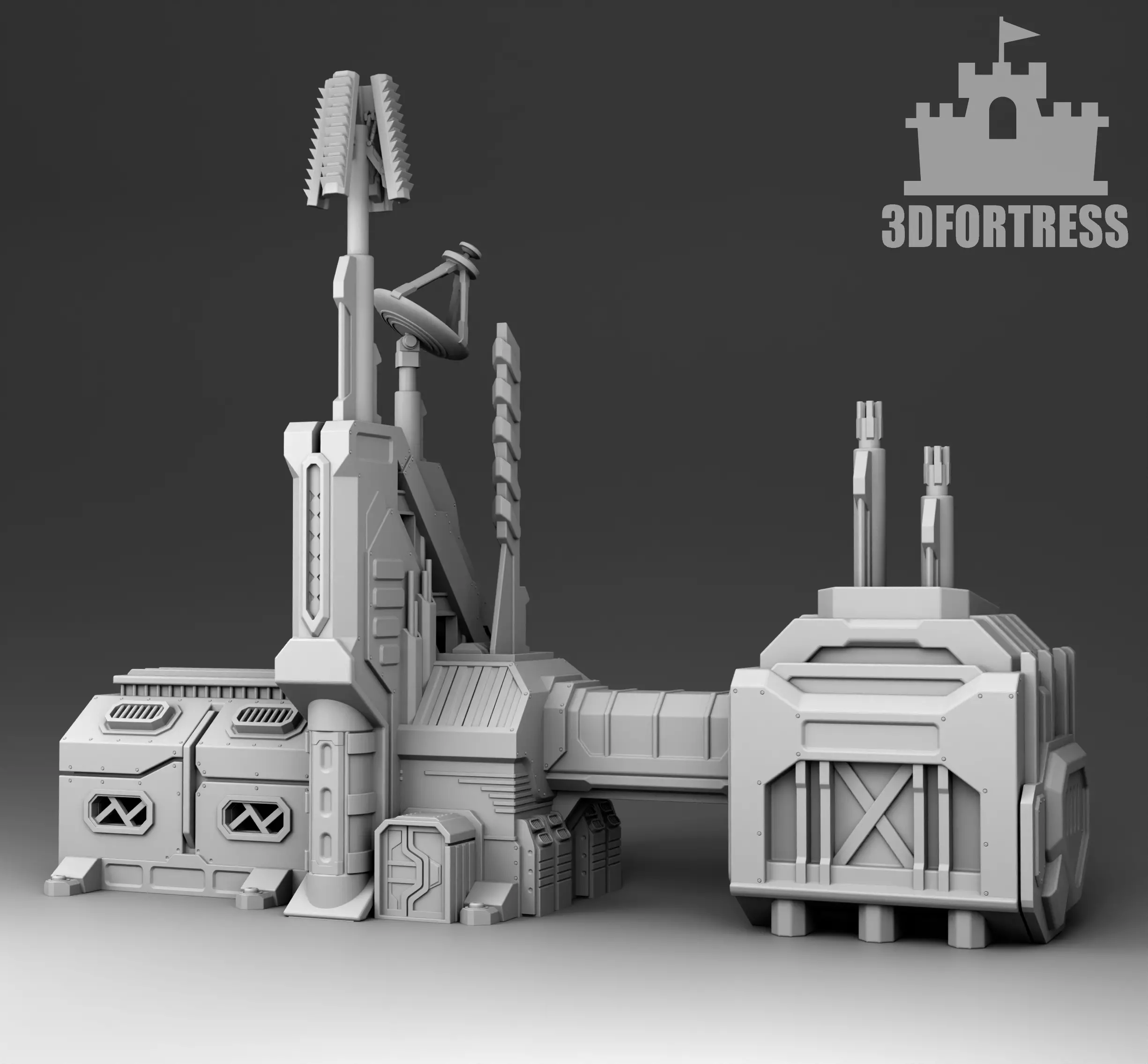 Martian Strategic Management Center 3D print model_0