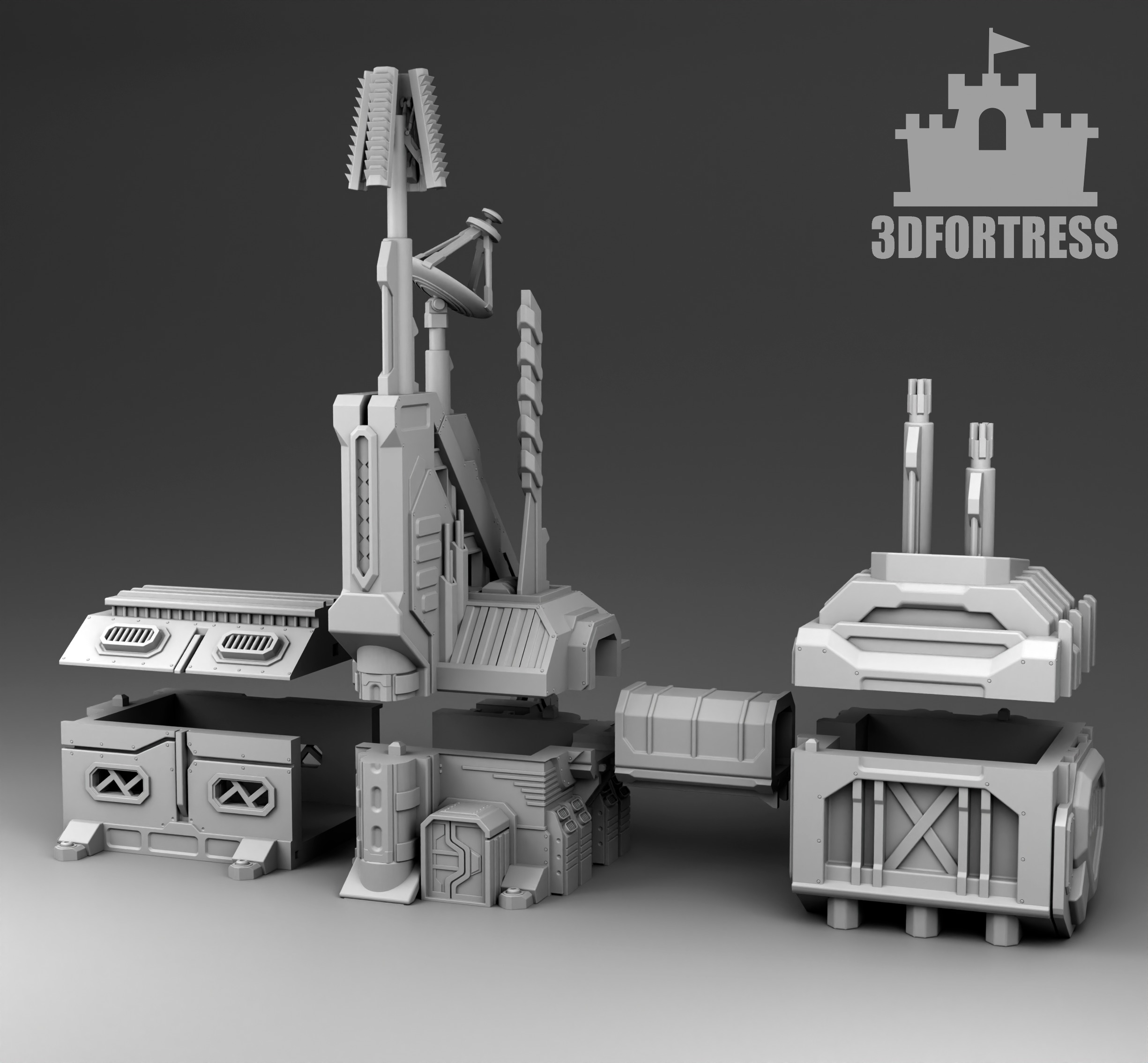 Martian Strategic Management Center 3D print model_3