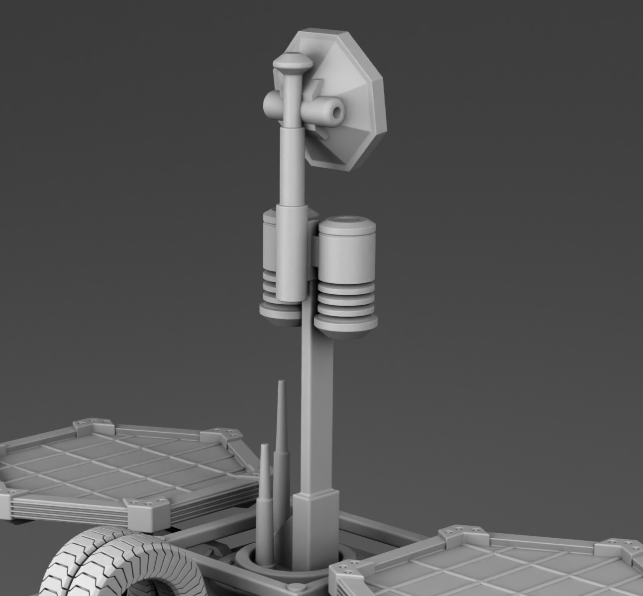 Martian weather station 3D print model_8
