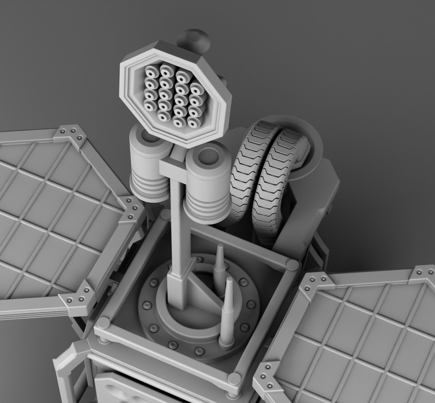 Martian weather station 3D print model_11