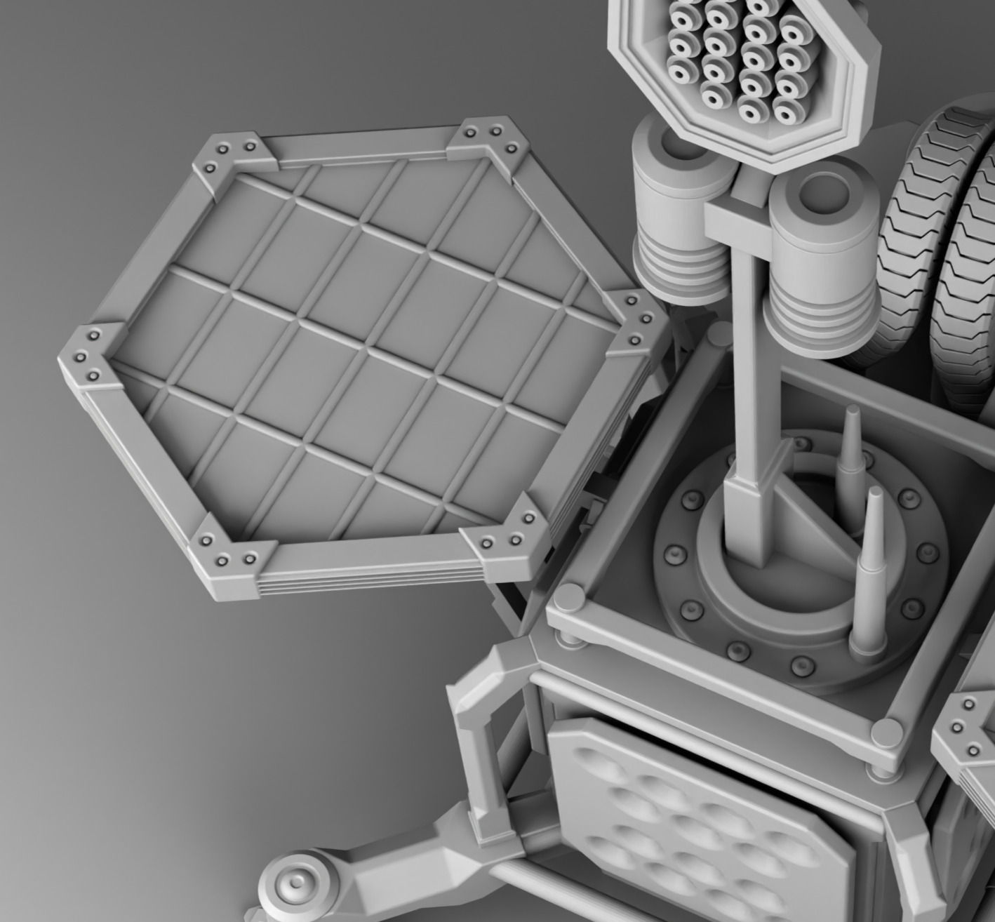 Martian weather station 3D print model_13