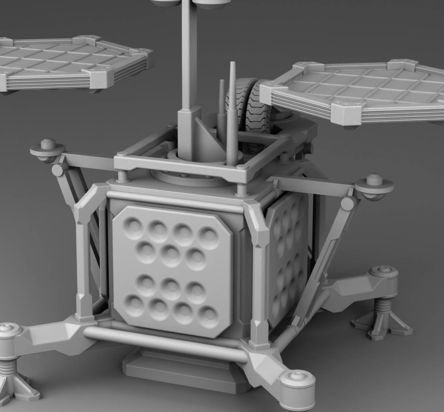 Martian weather station 3D print model_15