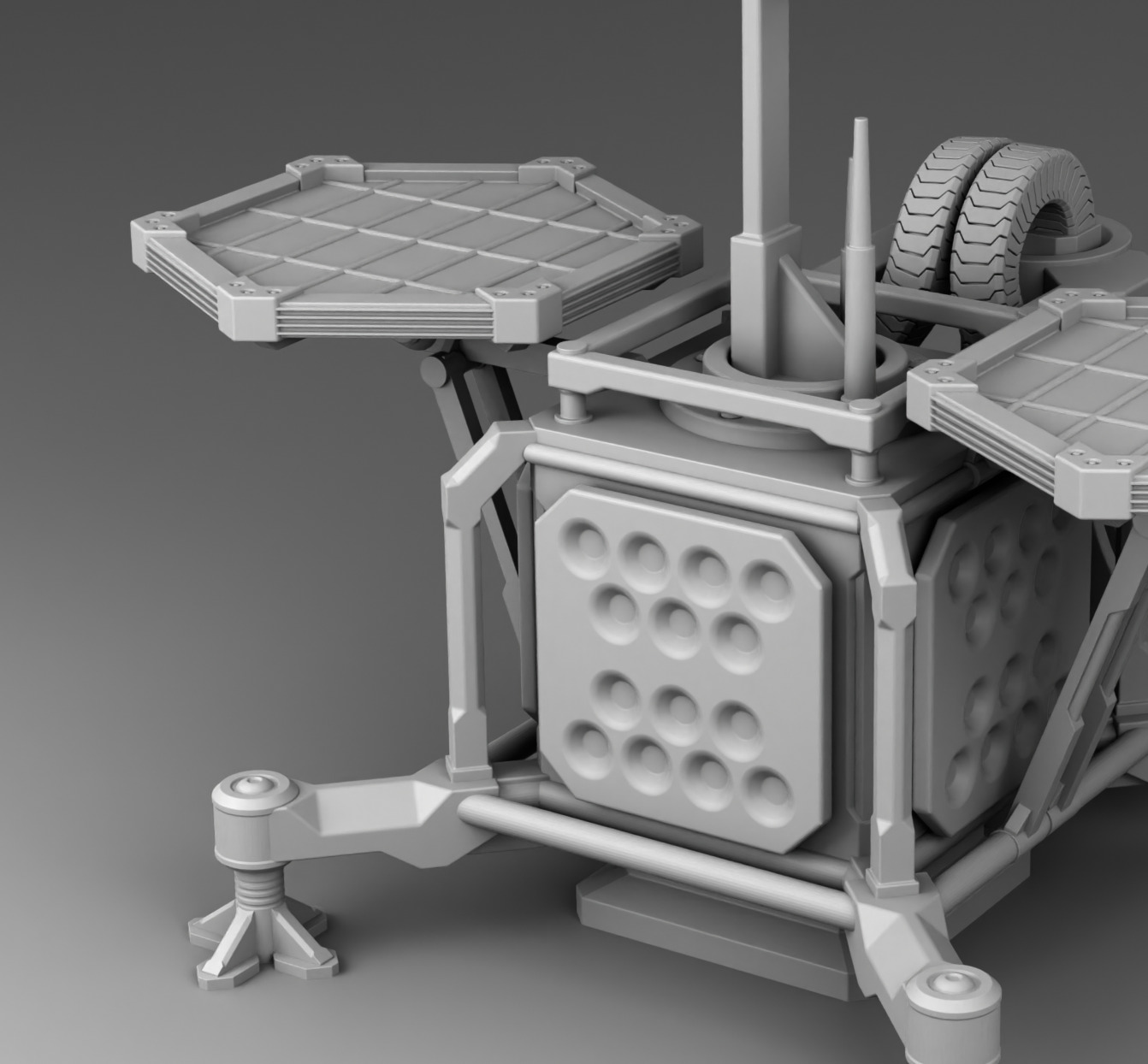 Martian weather station 3D print model_6