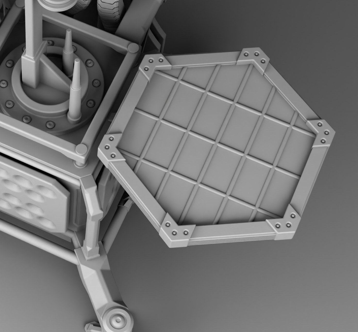 Martian weather station 3D print model_12