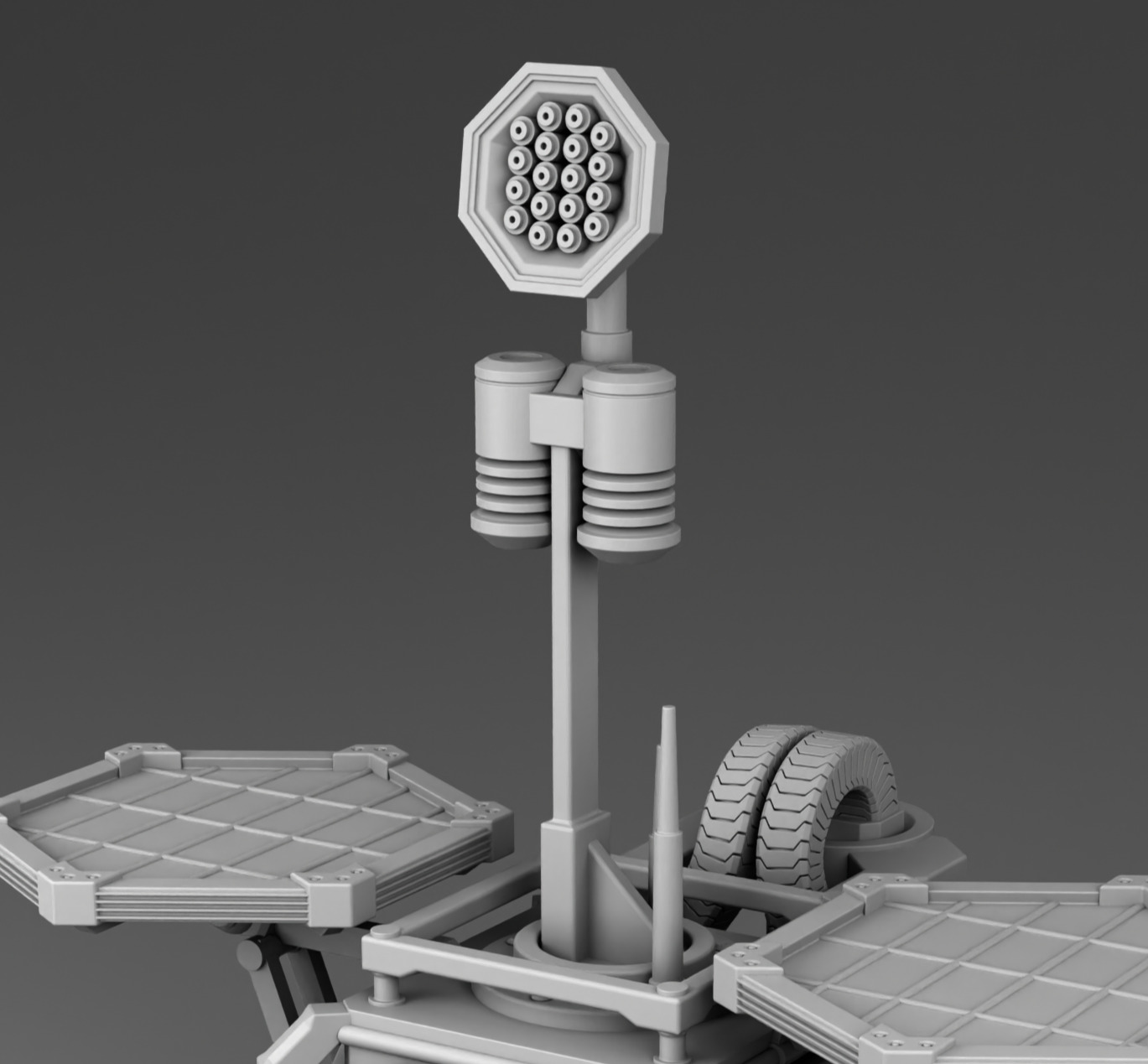 Martian weather station 3D print model_4