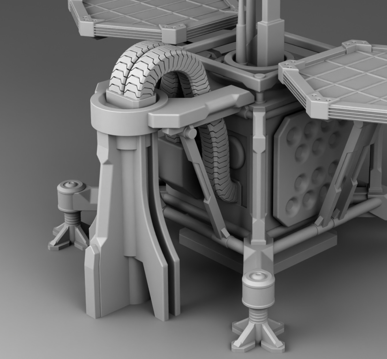 Martian weather station 3D print model_9