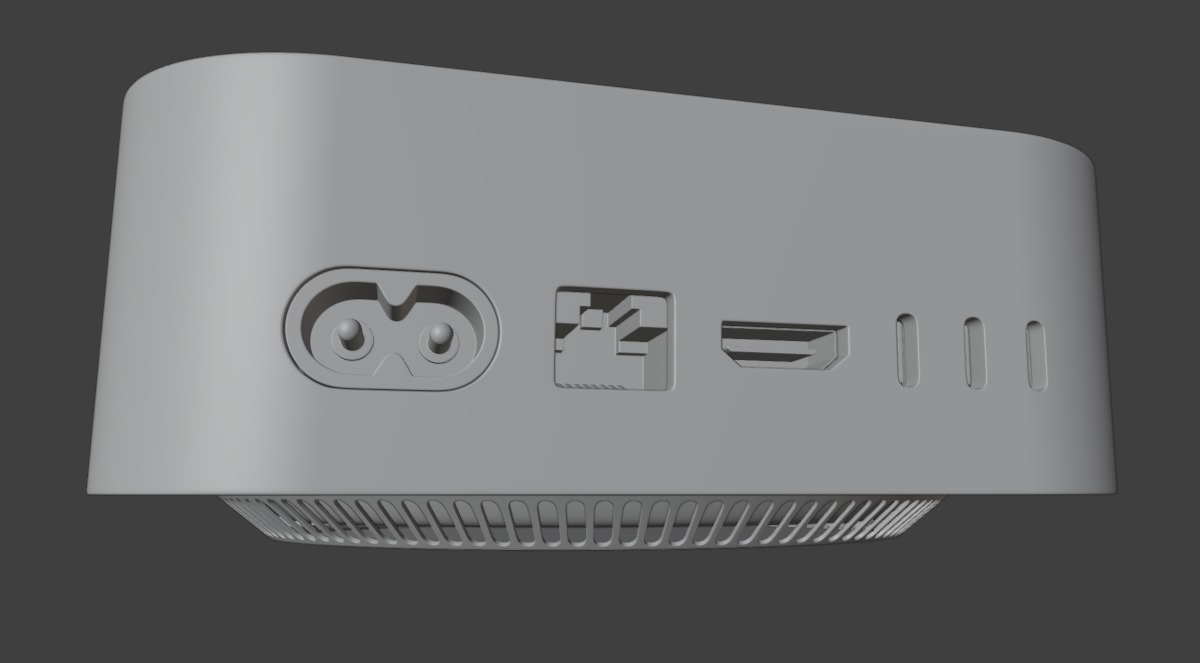 Mac Mini M4 2024 3D model_8