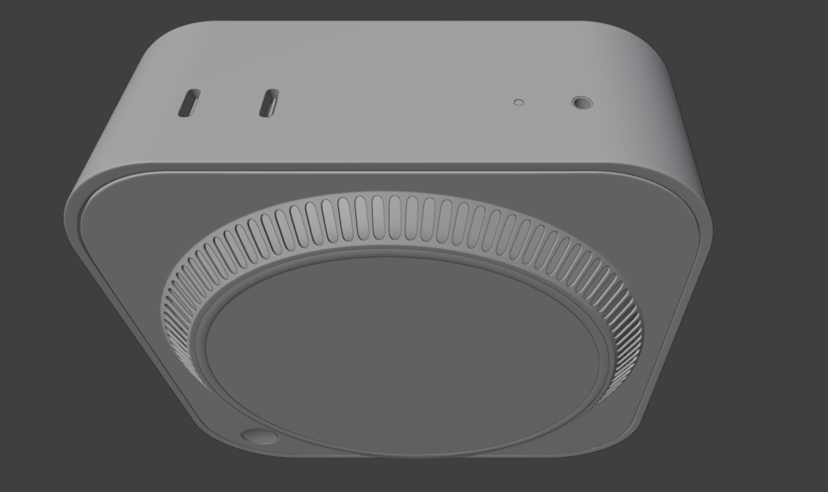 Mac Mini M4 2024 3D model_12