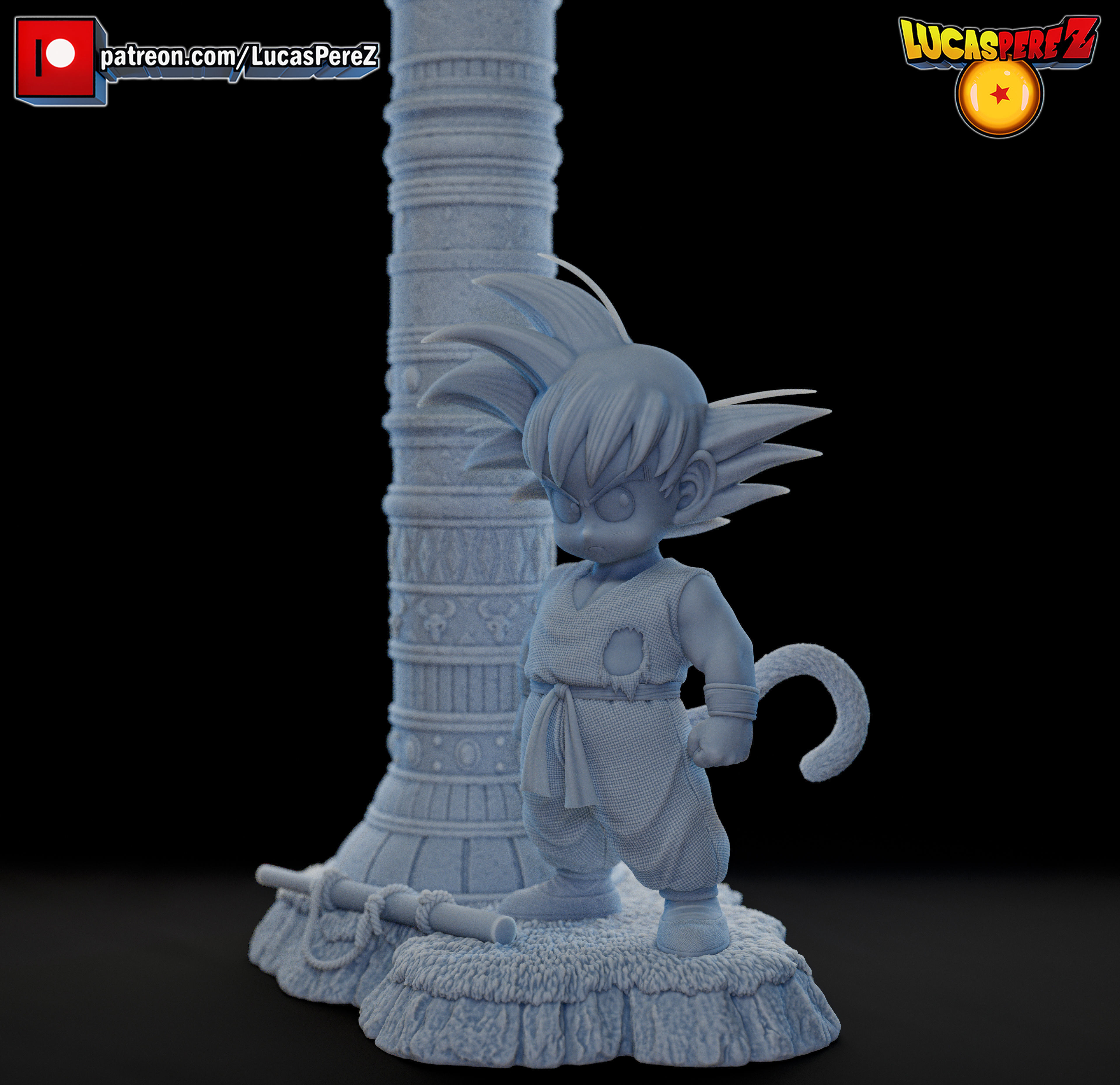 KID GOKU TORRE KARIN 3D print model_25