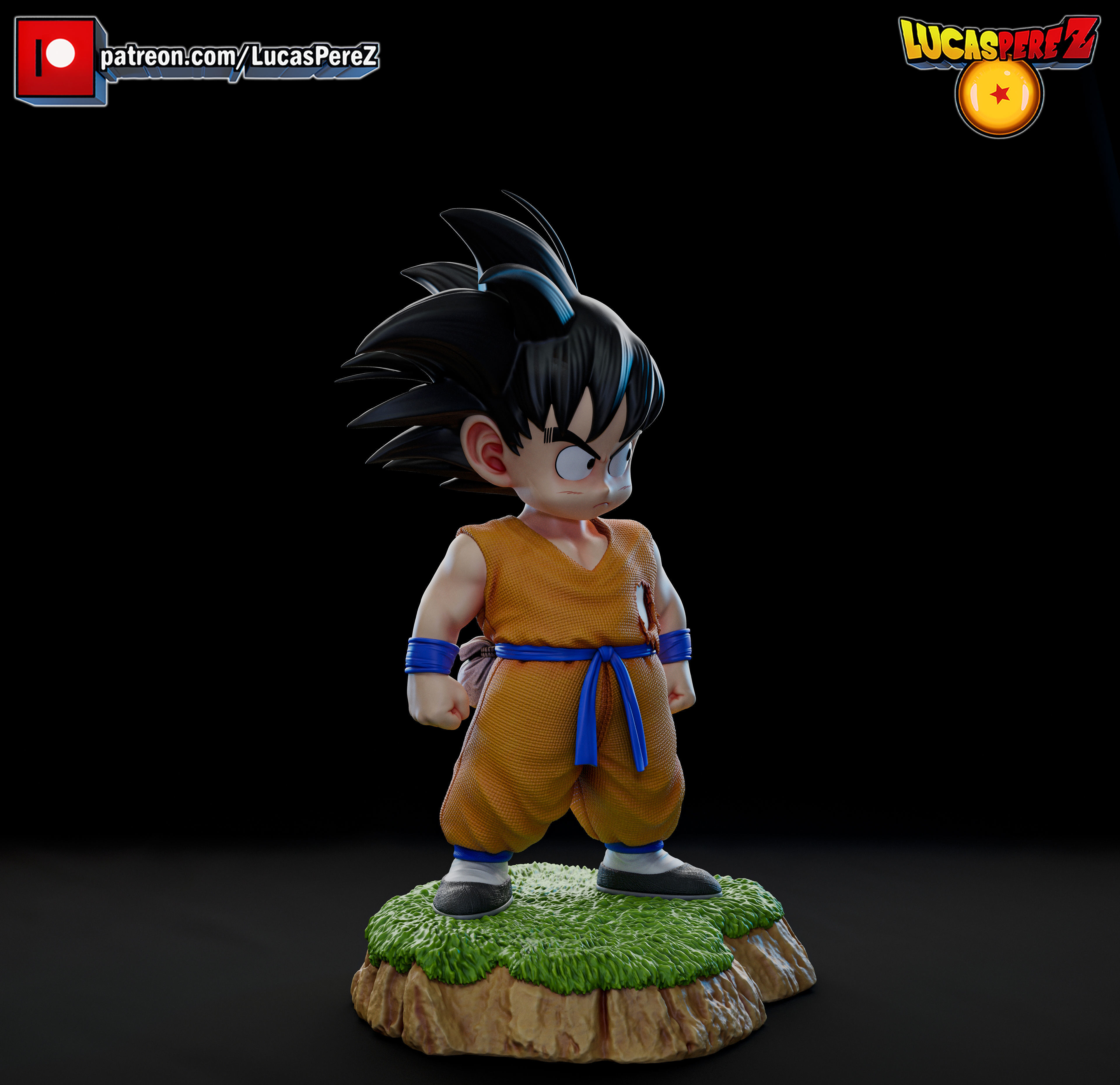 KID GOKU TORRE KARIN 3D print model_3