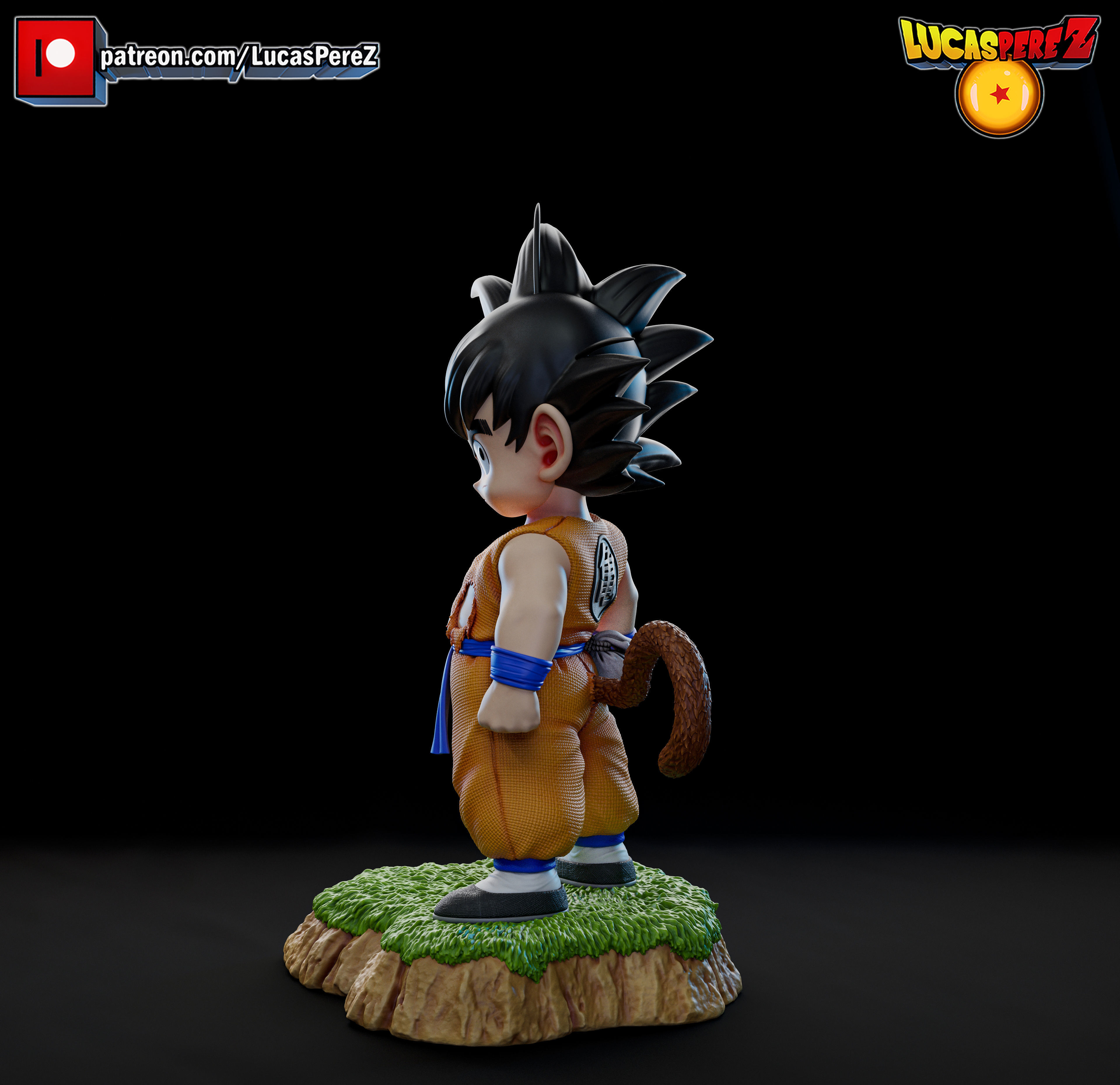 KID GOKU TORRE KARIN 3D print model_7