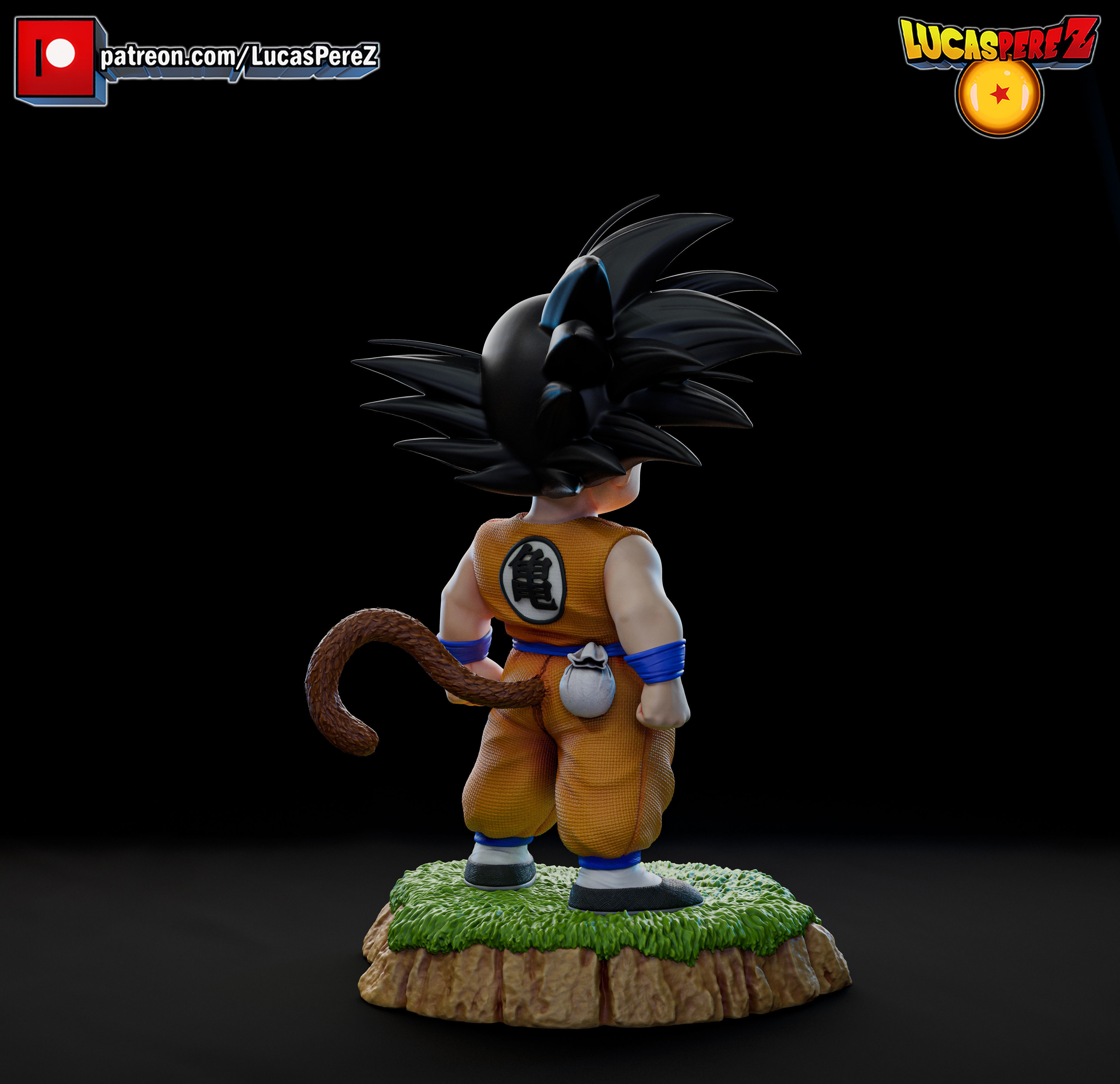 KID GOKU TORRE KARIN 3D print model_5