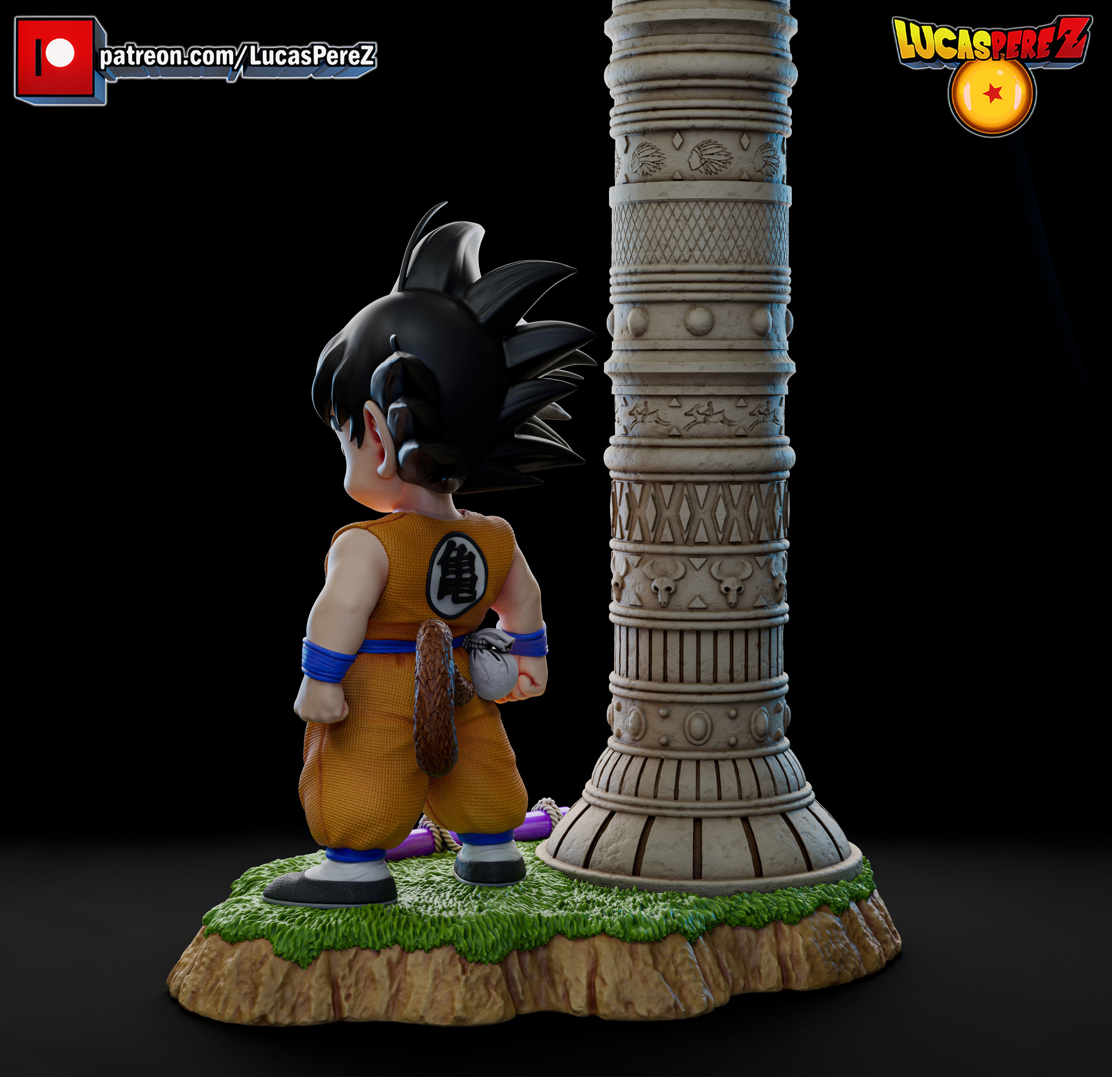 KID GOKU TORRE KARIN 3D print model_17