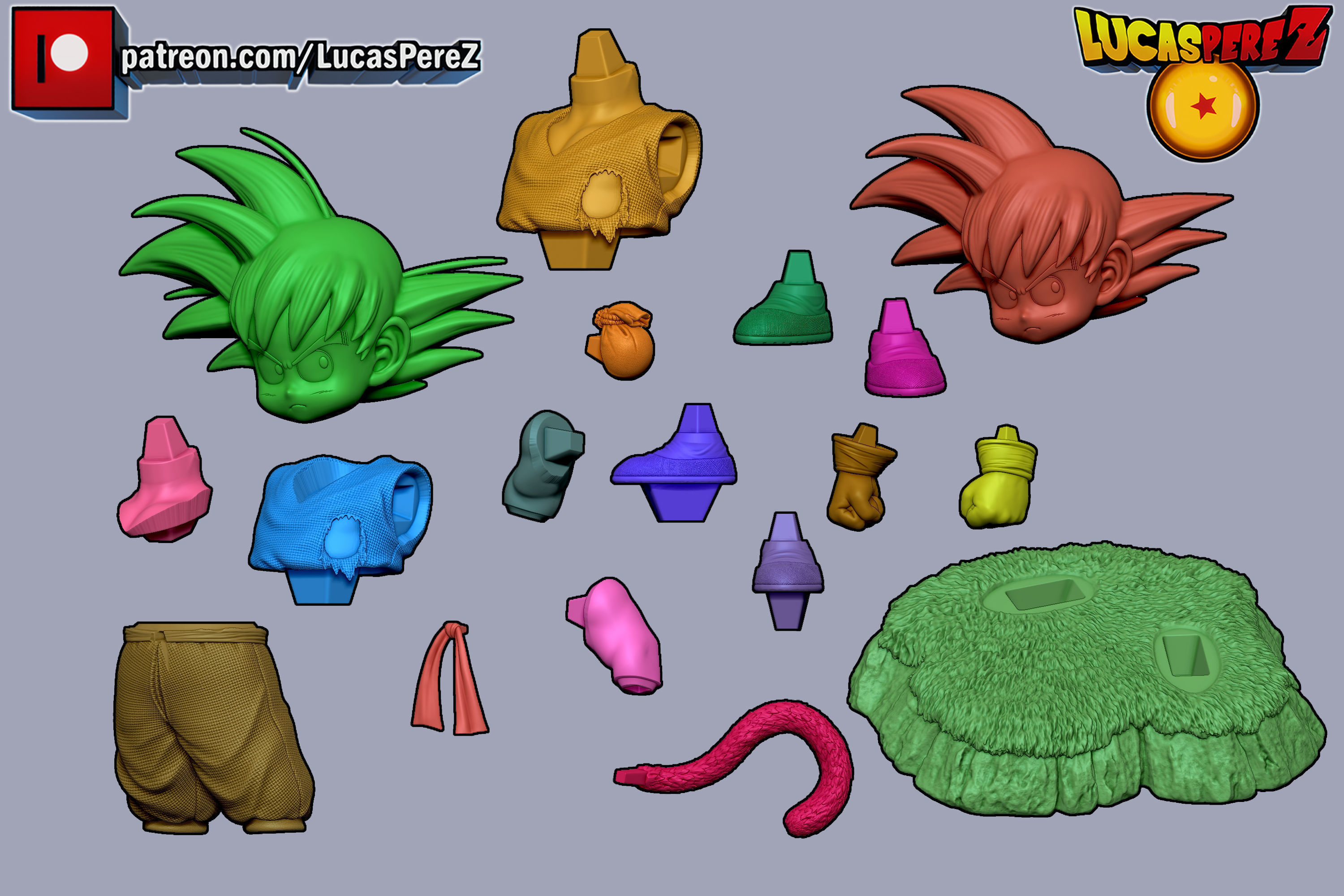 KID GOKU TORRE KARIN 3D print model_27