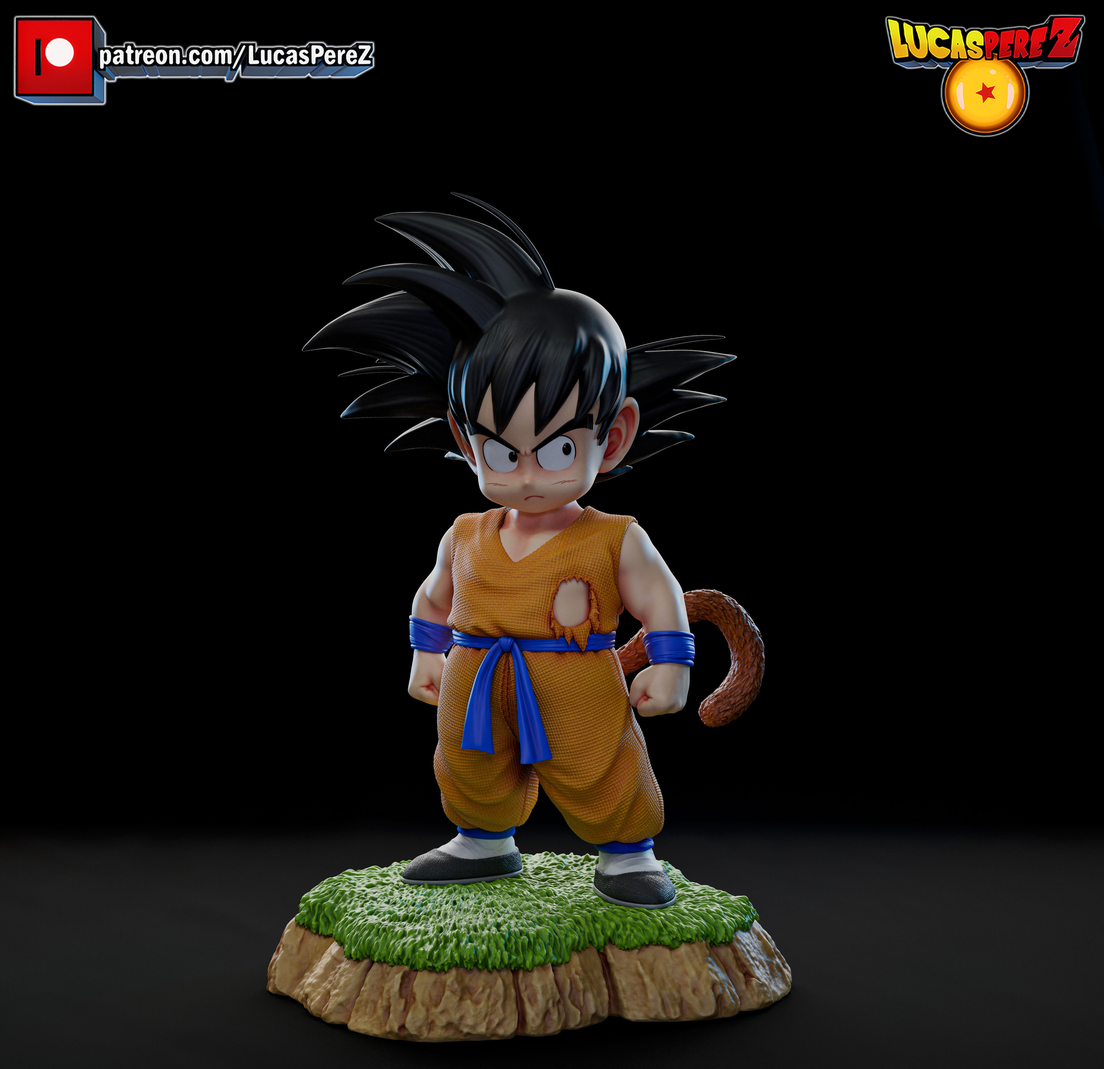 KID GOKU TORRE KARIN 3D print model_2