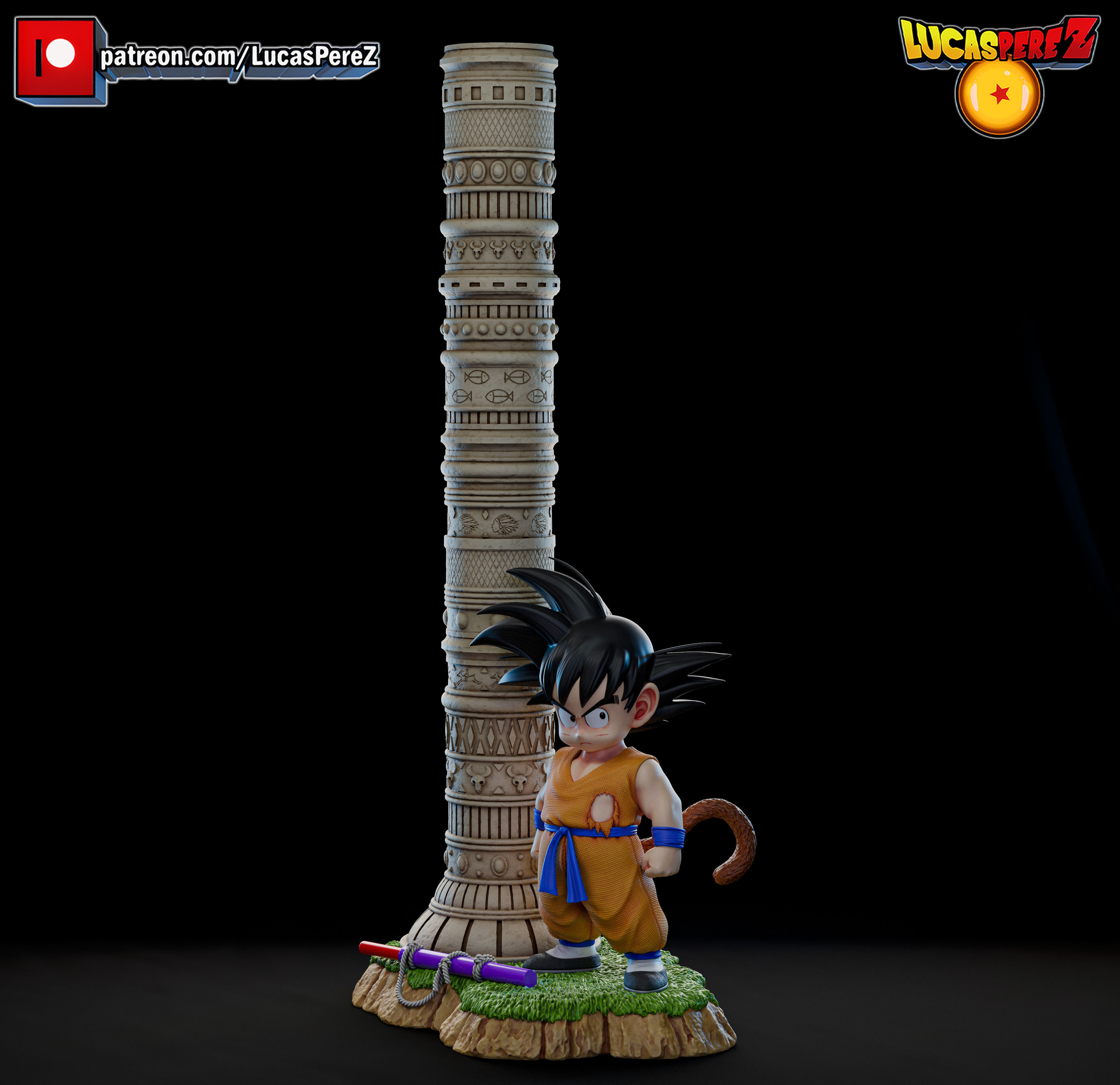 KID GOKU TORRE KARIN 3D print model_19