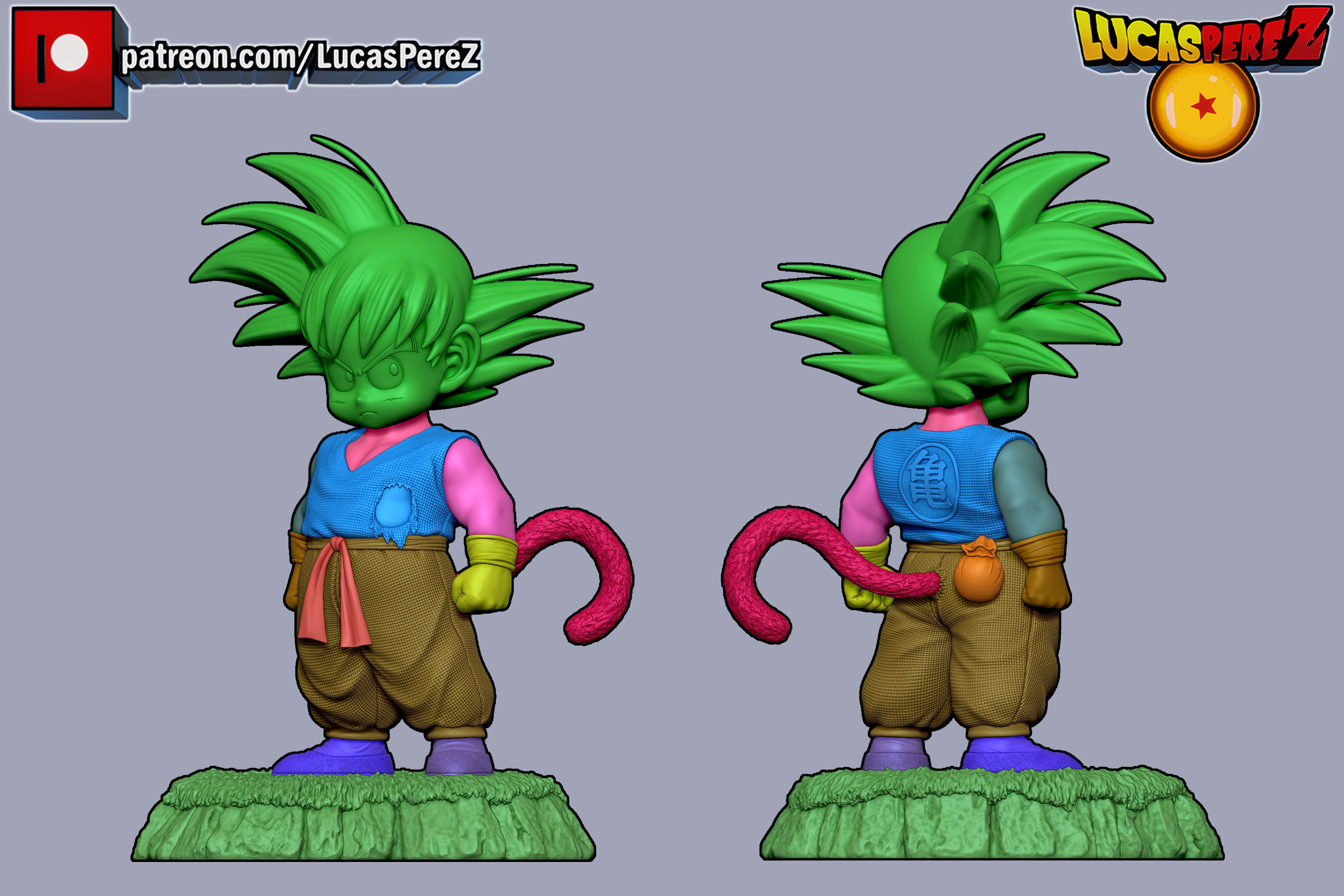 KID GOKU TORRE KARIN 3D print model_26