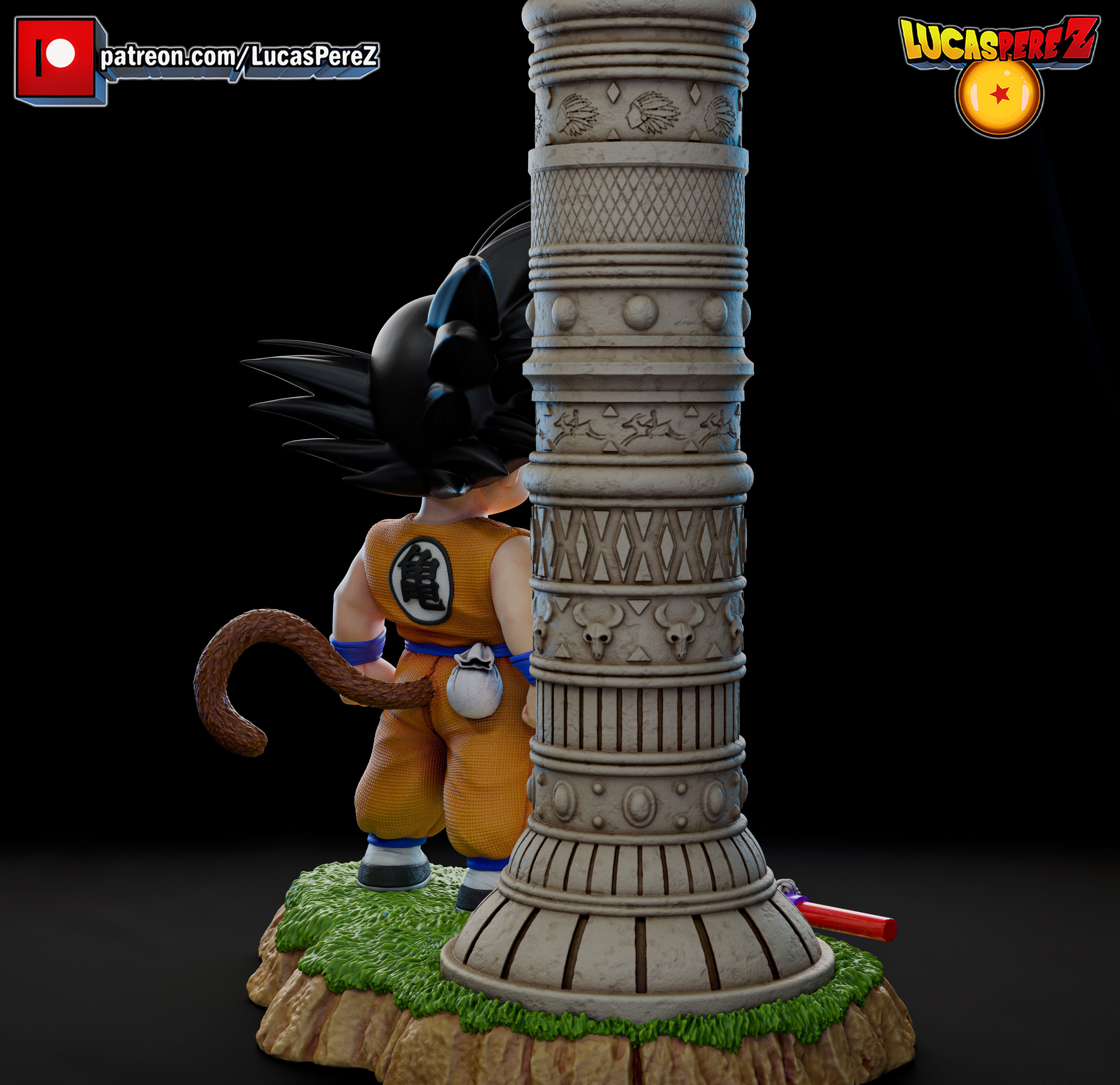 KID GOKU TORRE KARIN 3D print model_15