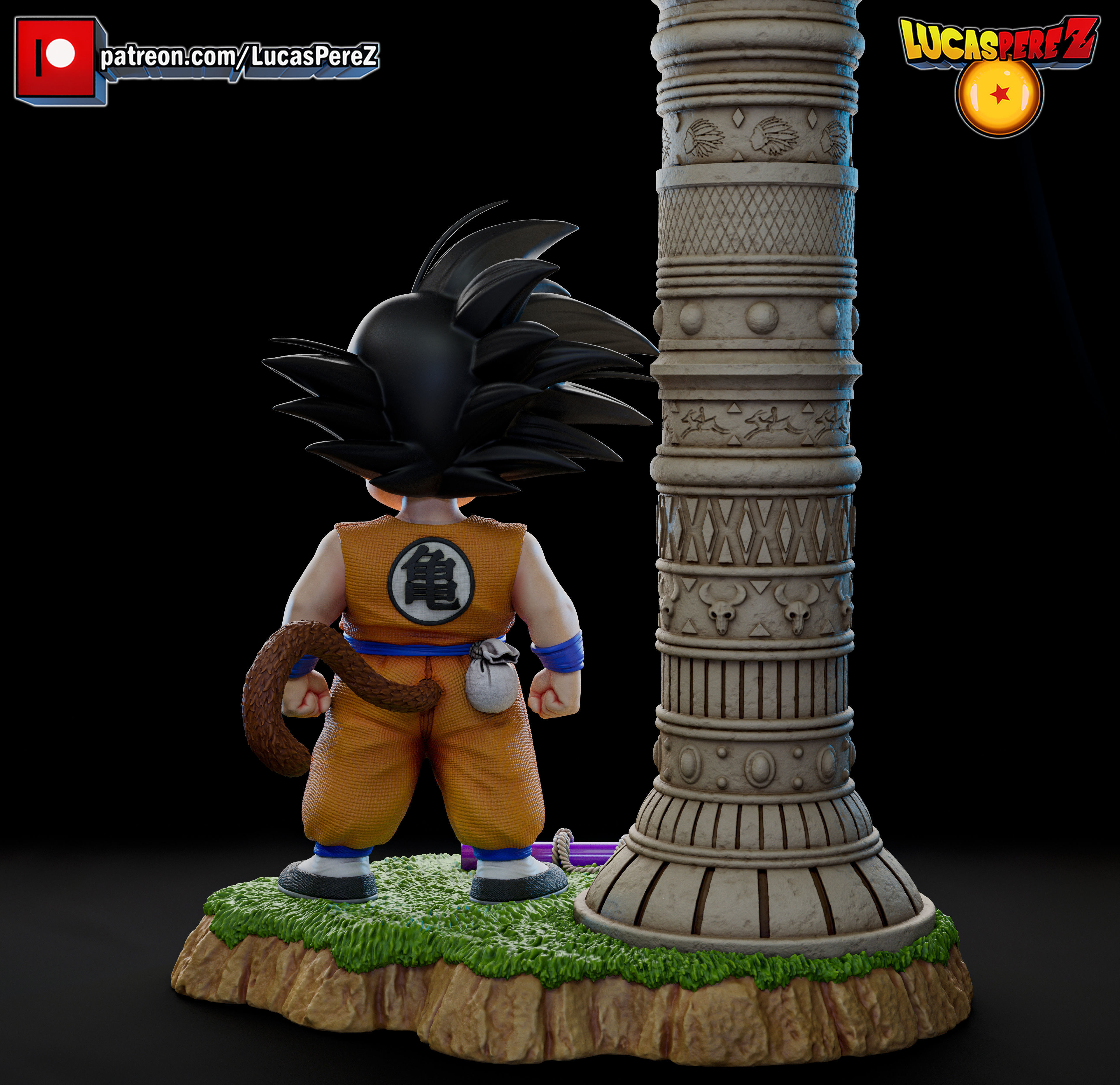 KID GOKU TORRE KARIN 3D print model_16