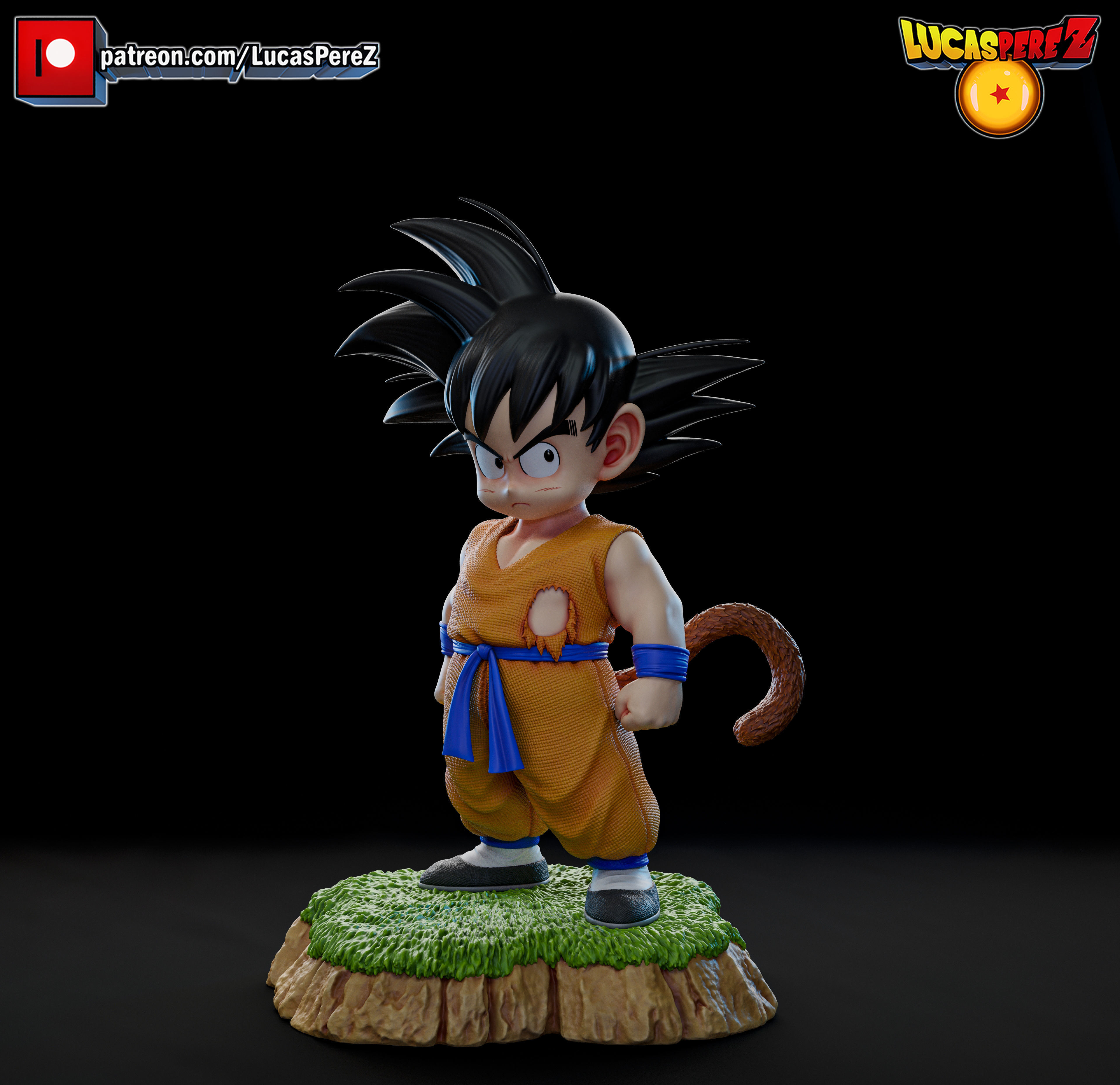KID GOKU TORRE KARIN 3D print model_1