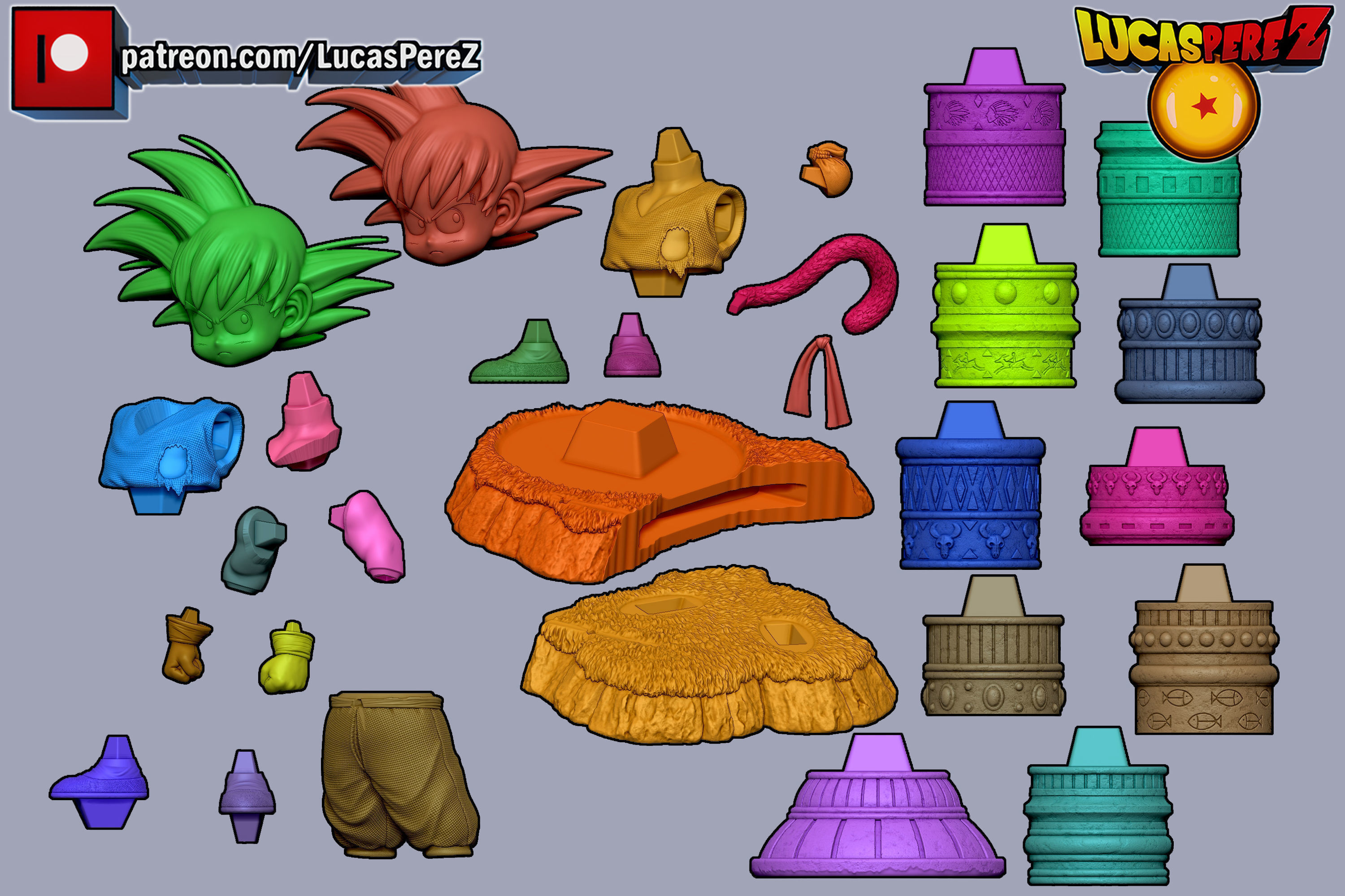 KID GOKU TORRE KARIN 3D print model_29