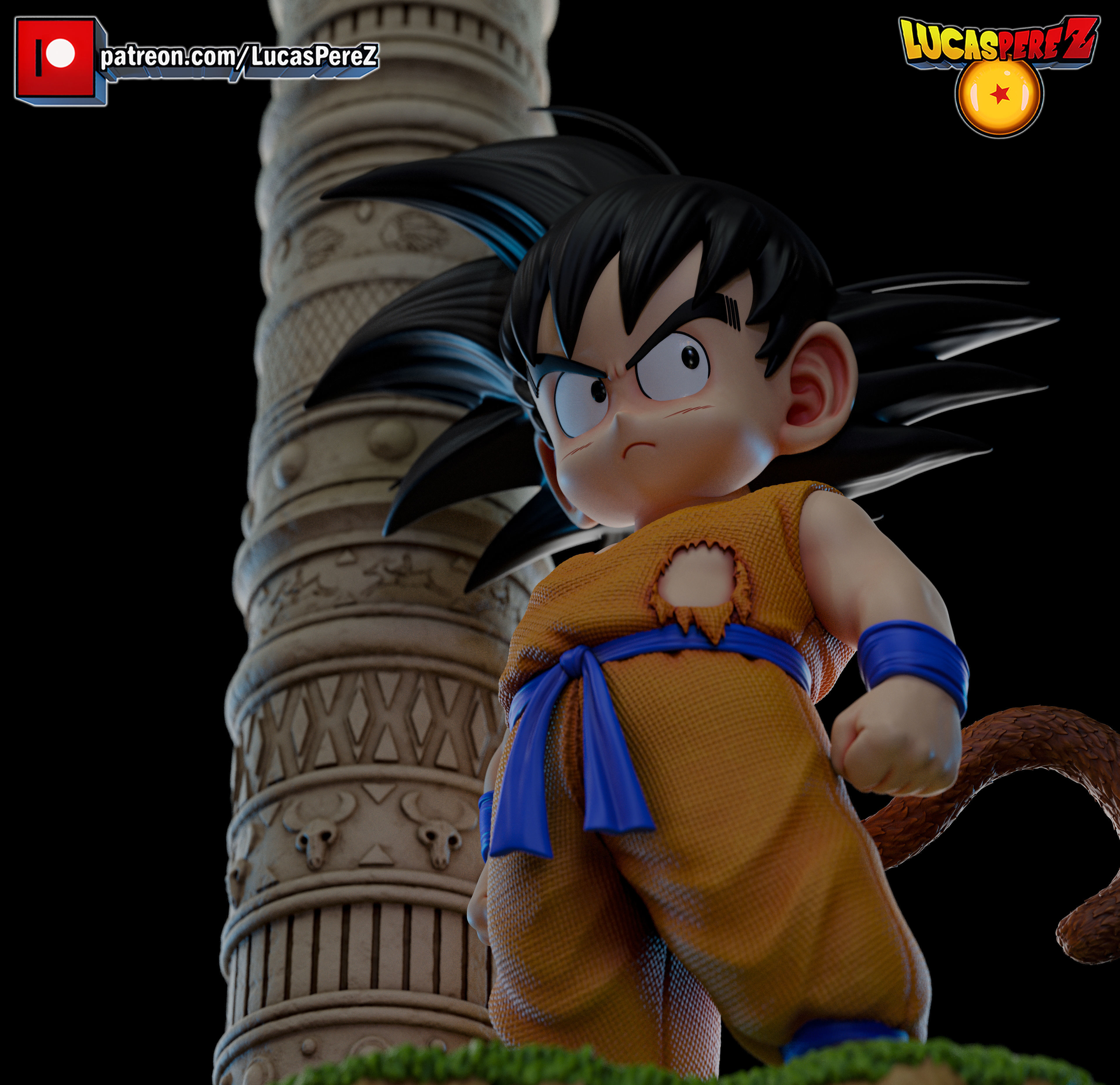 KID GOKU TORRE KARIN 3D print model_20