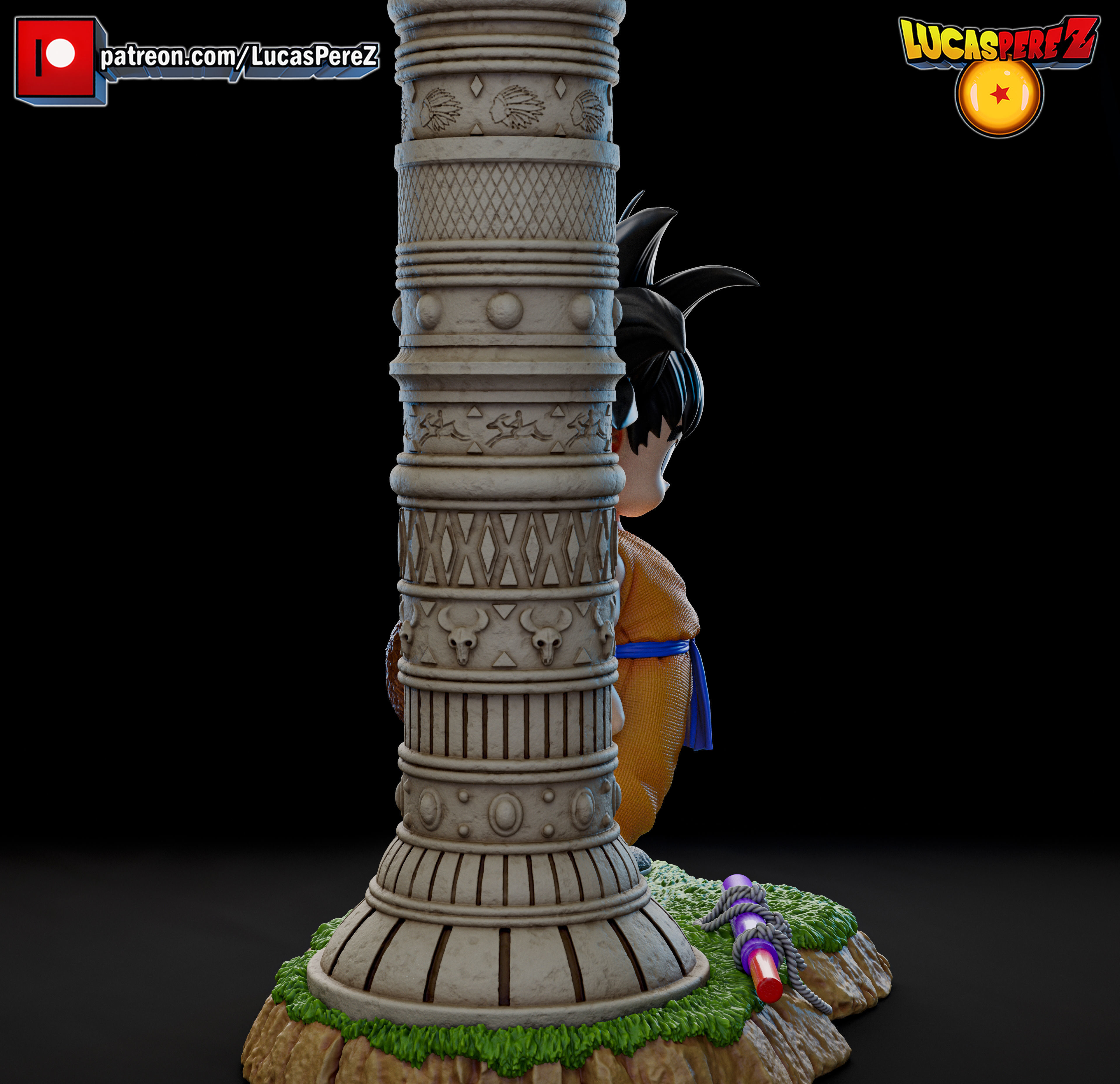 KID GOKU TORRE KARIN 3D print model_14