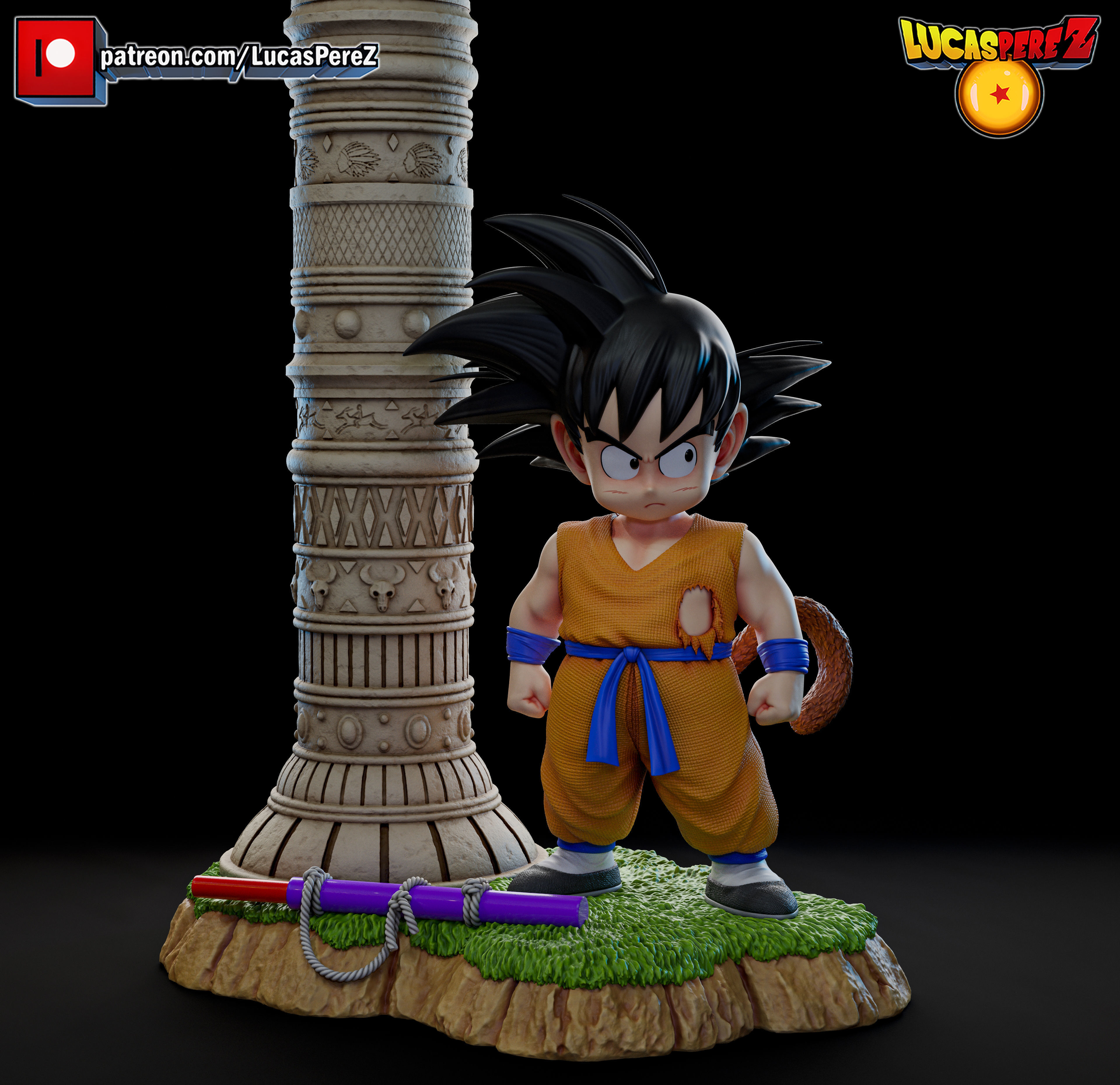 KID GOKU TORRE KARIN 3D print model_12