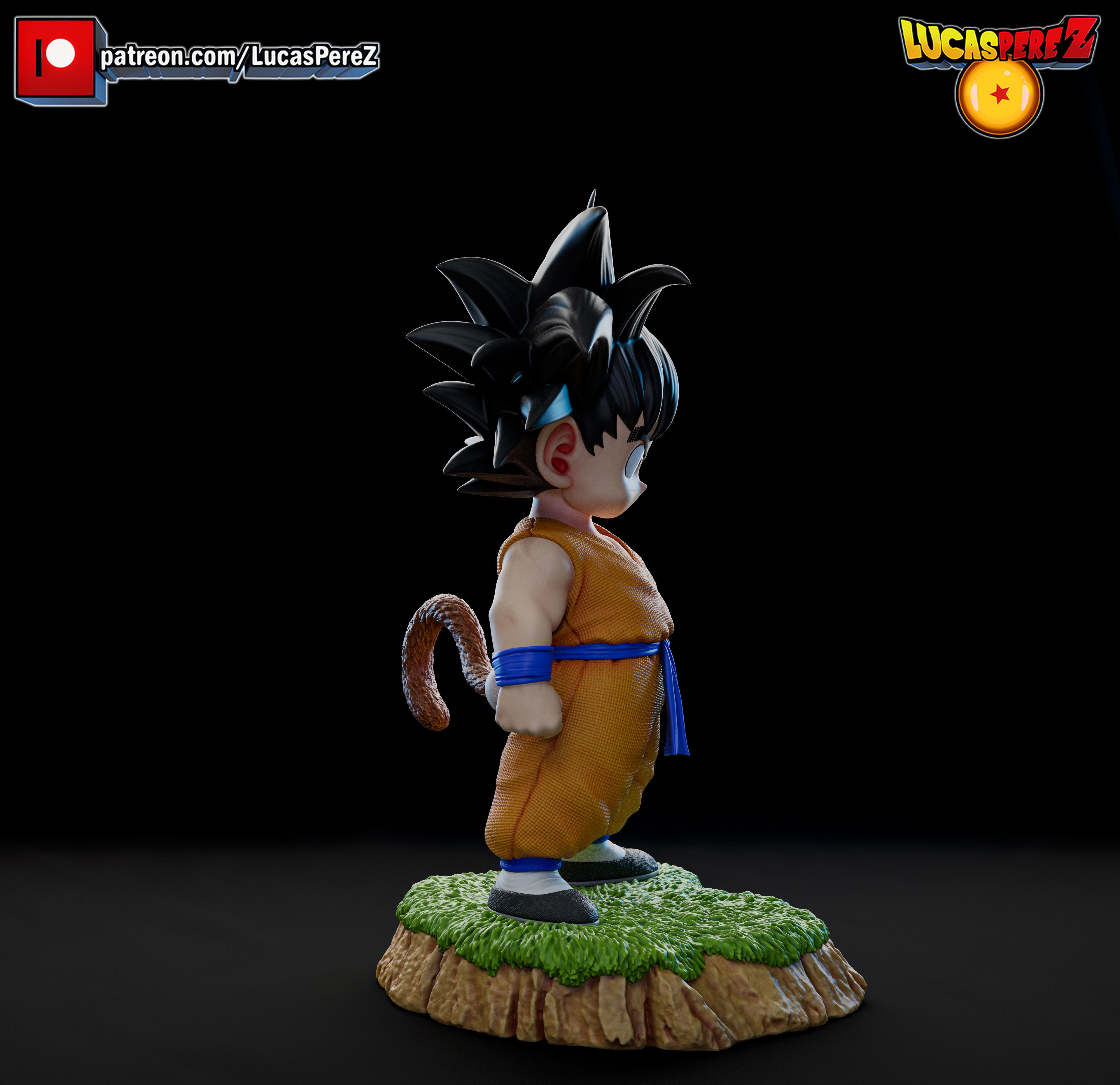 KID GOKU TORRE KARIN 3D print model_4