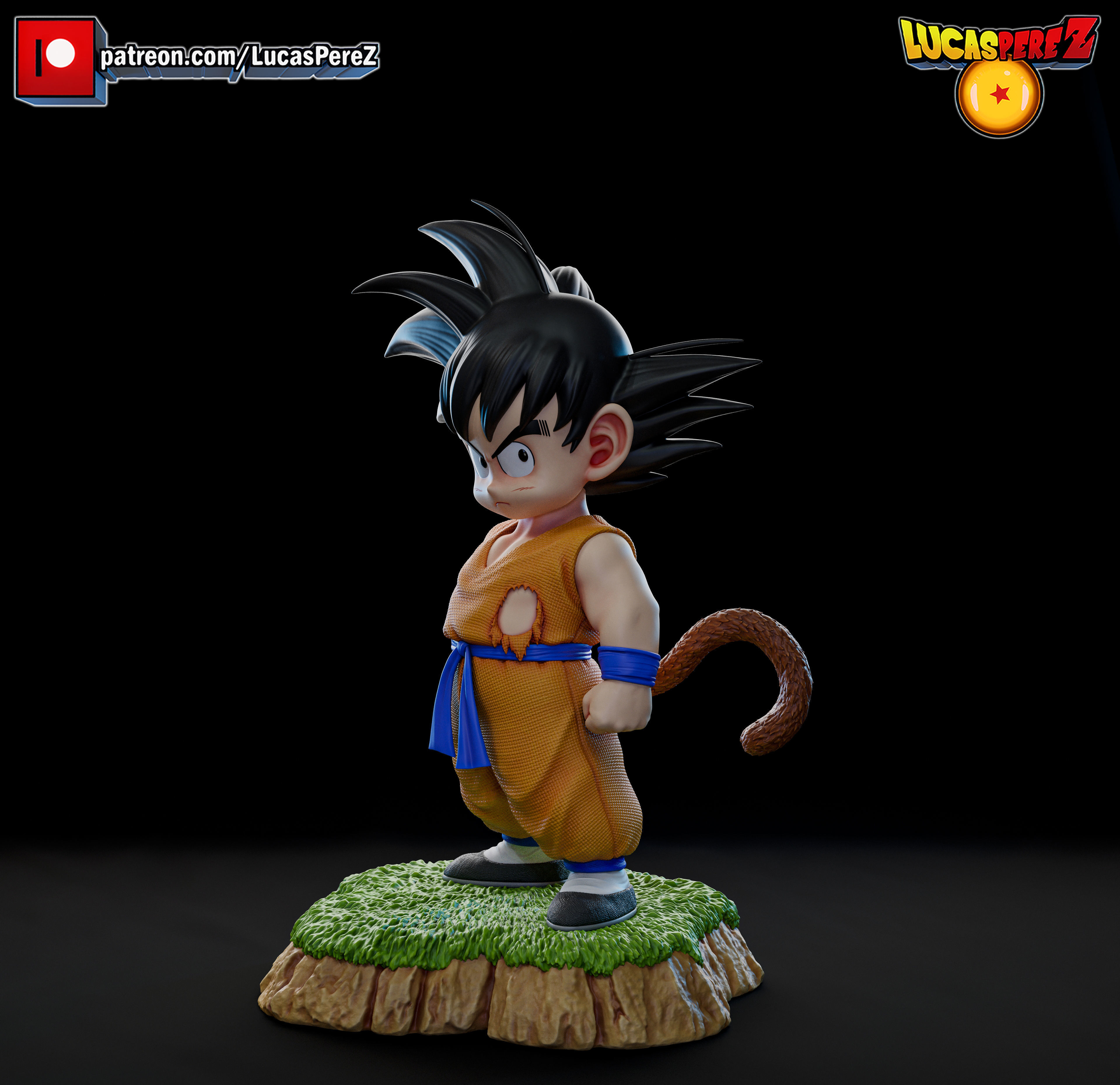 KID GOKU TORRE KARIN 3D print model_8