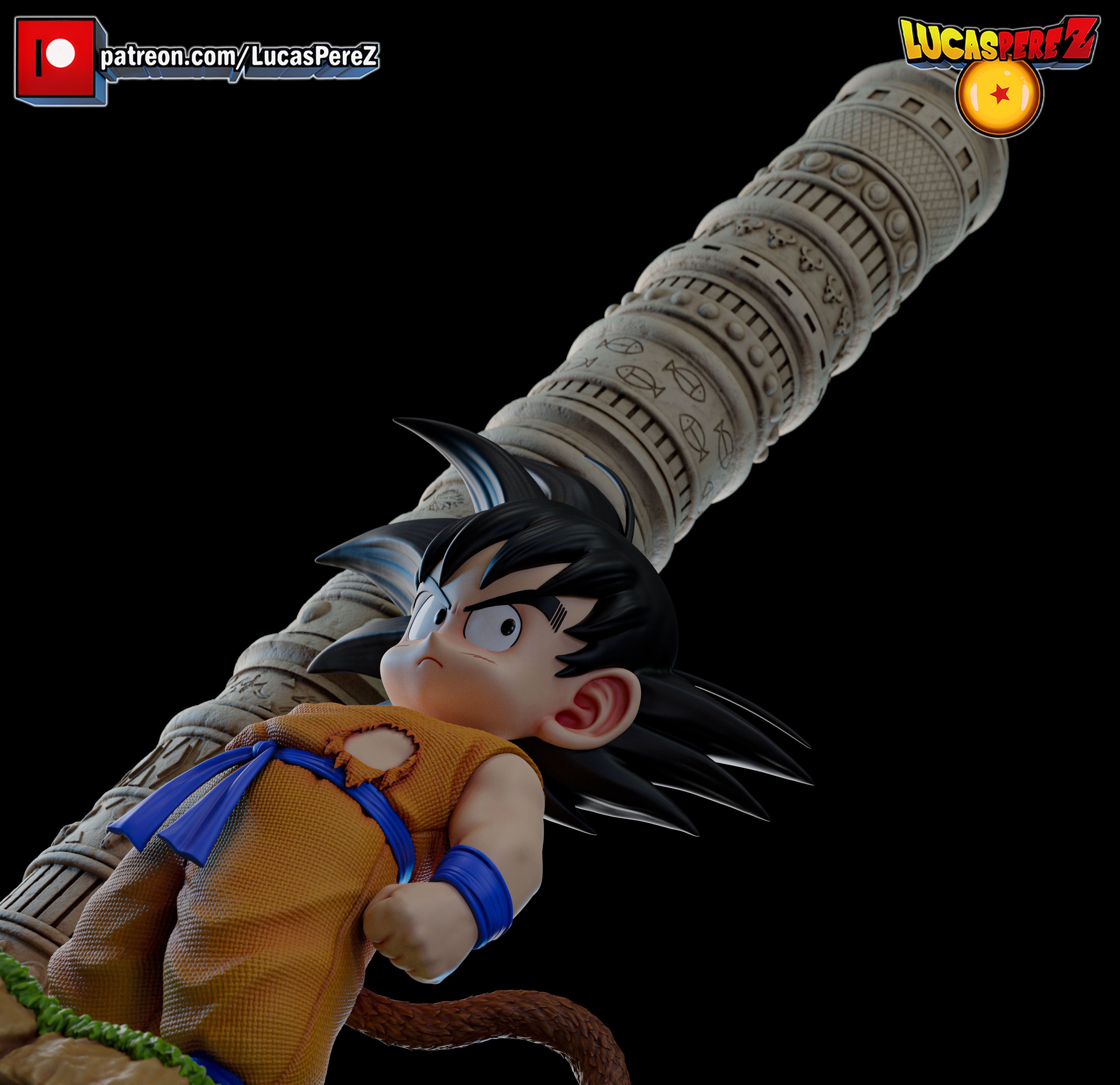 KID GOKU TORRE KARIN 3D print model_21