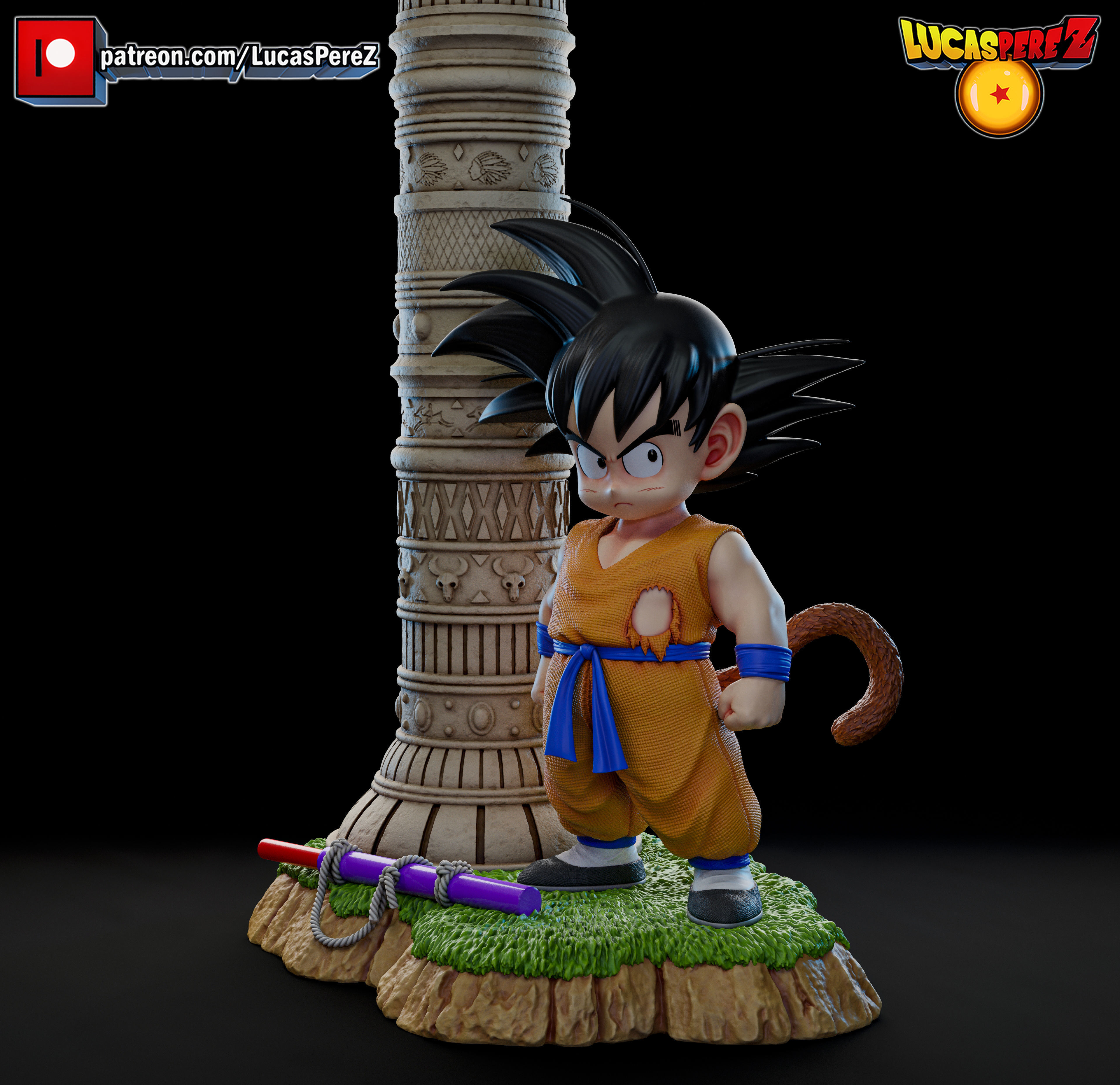 KID GOKU TORRE KARIN 3D print model_11