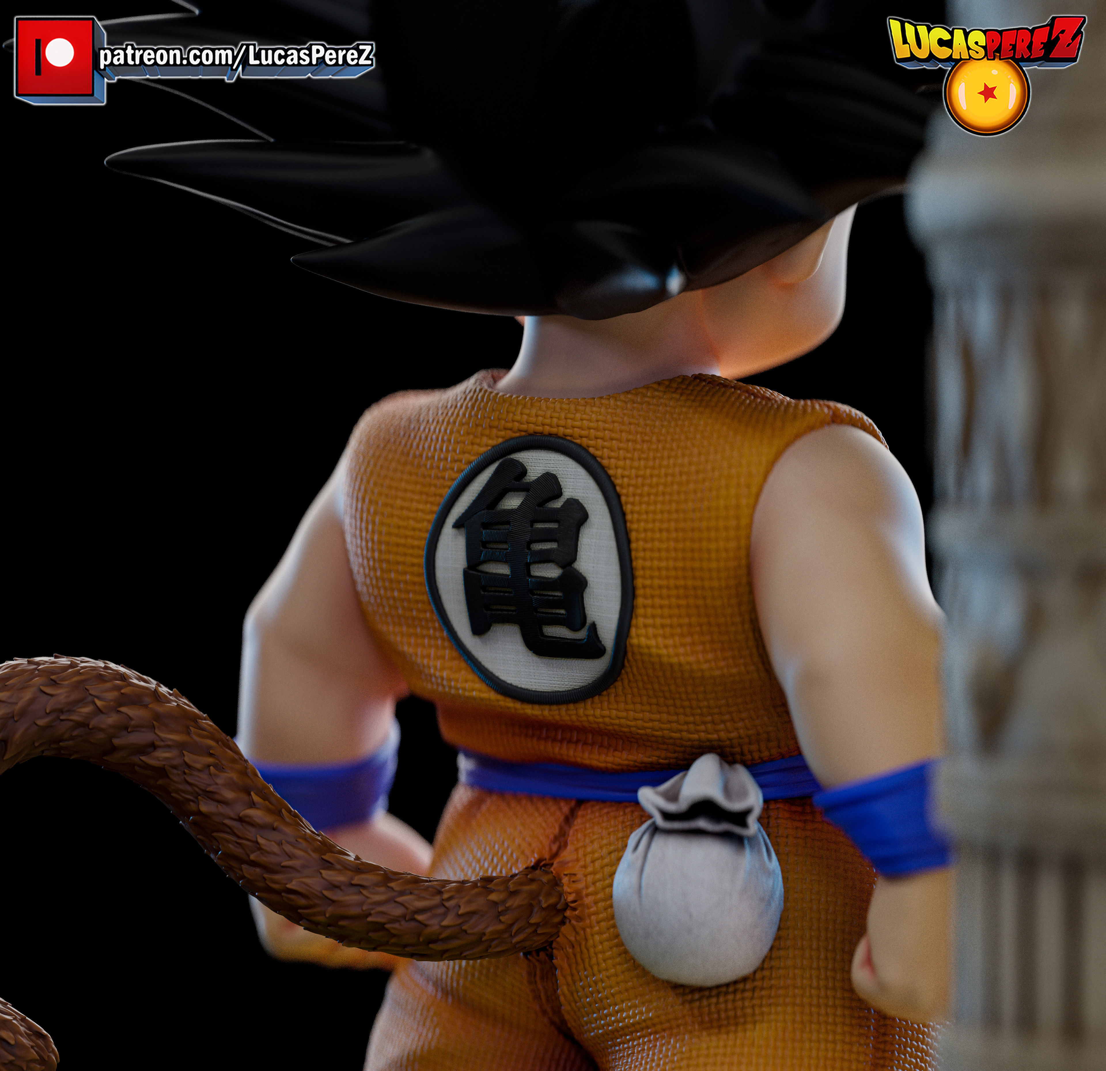 KID GOKU TORRE KARIN 3D print model_23