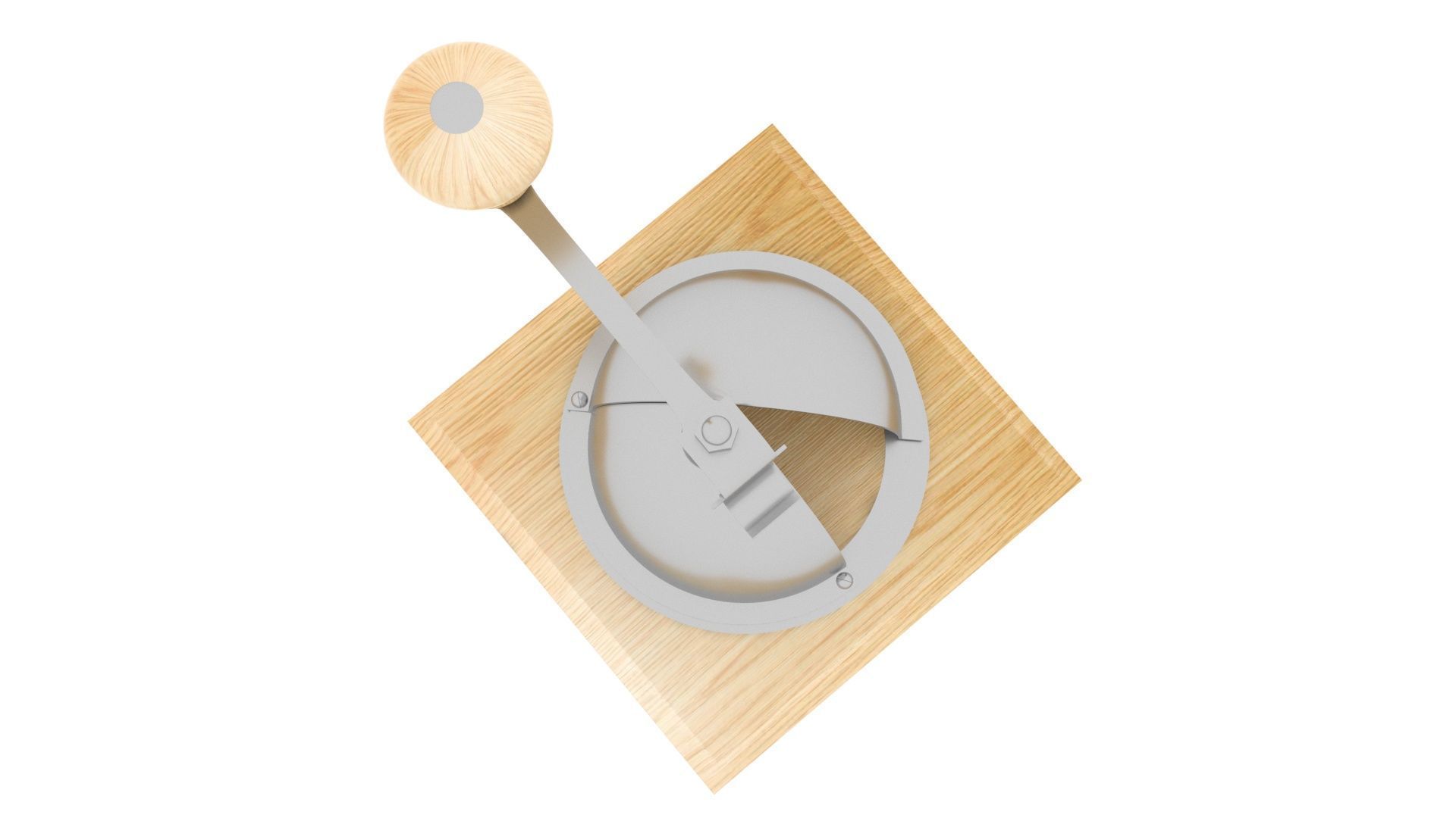 Vintage Coffee Grinder 3D model_13