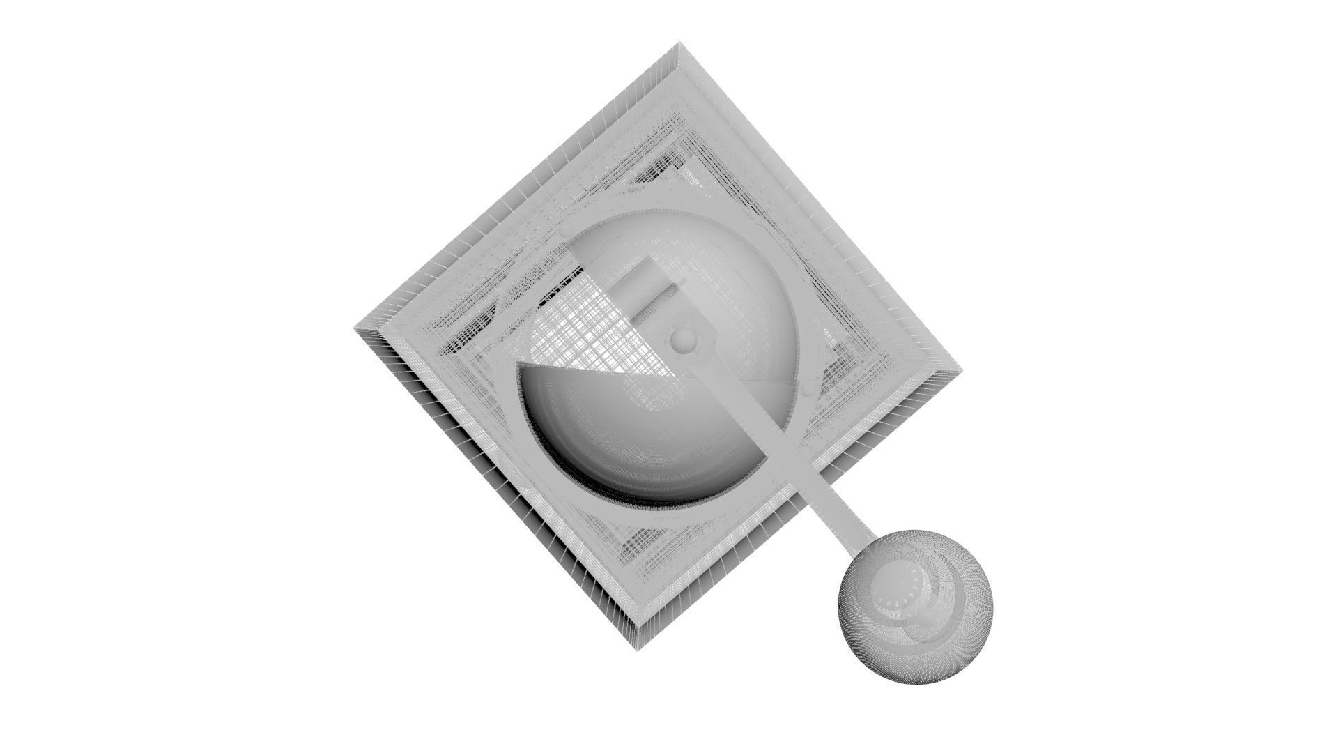 Vintage Coffee Grinder 3D model_24