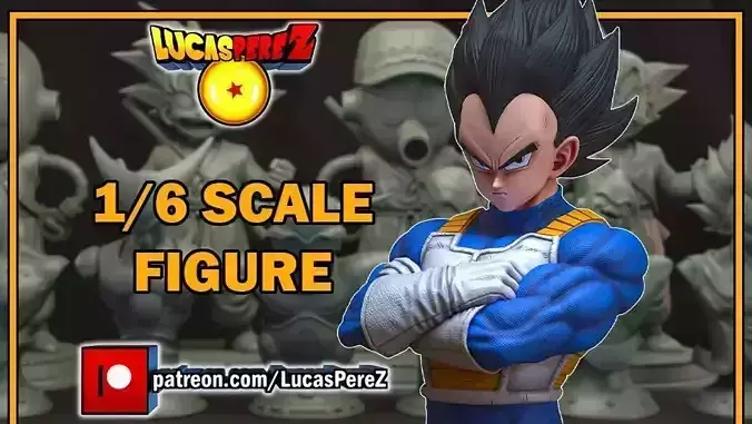 VEGETA Z WARRIORS 3D print model