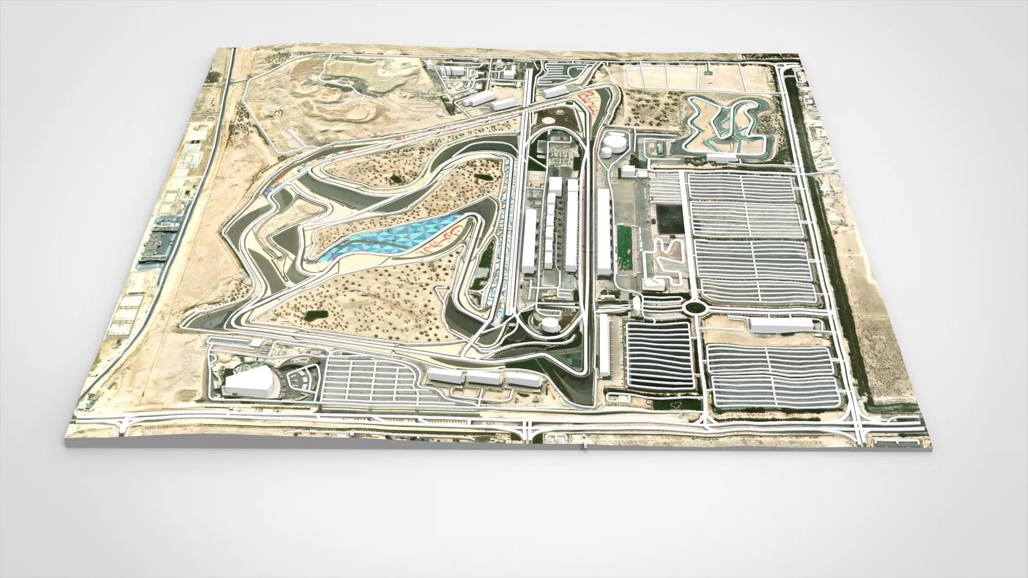 The Bahrain International Circuit Bahrain 3D model