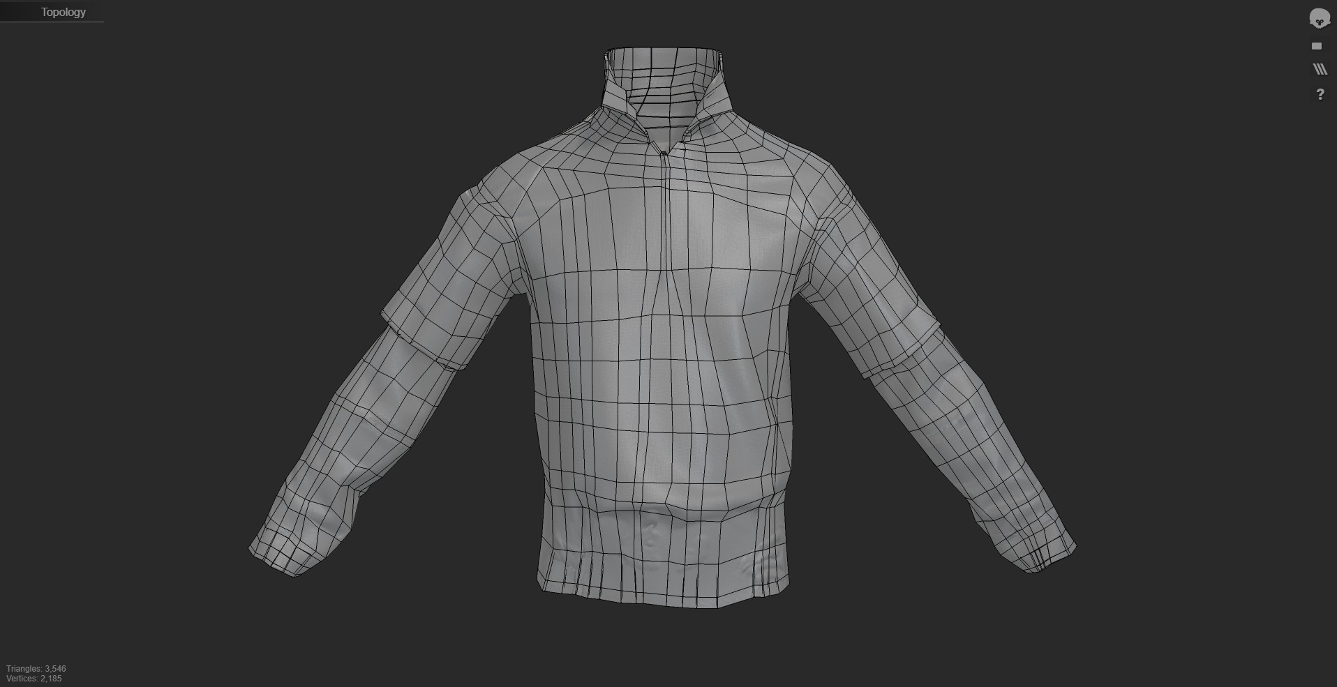 Austrian Police Cobra Tactical Shirt Officer Clothing Uniform  Low-poly 3D model_7