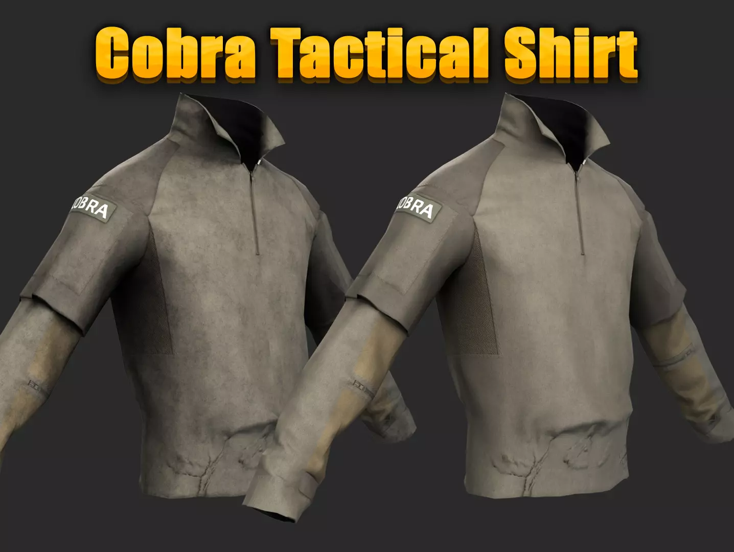 Austrian Police Cobra Tactical Shirt Officer Clothing Uniform  Low-poly 3D model_0