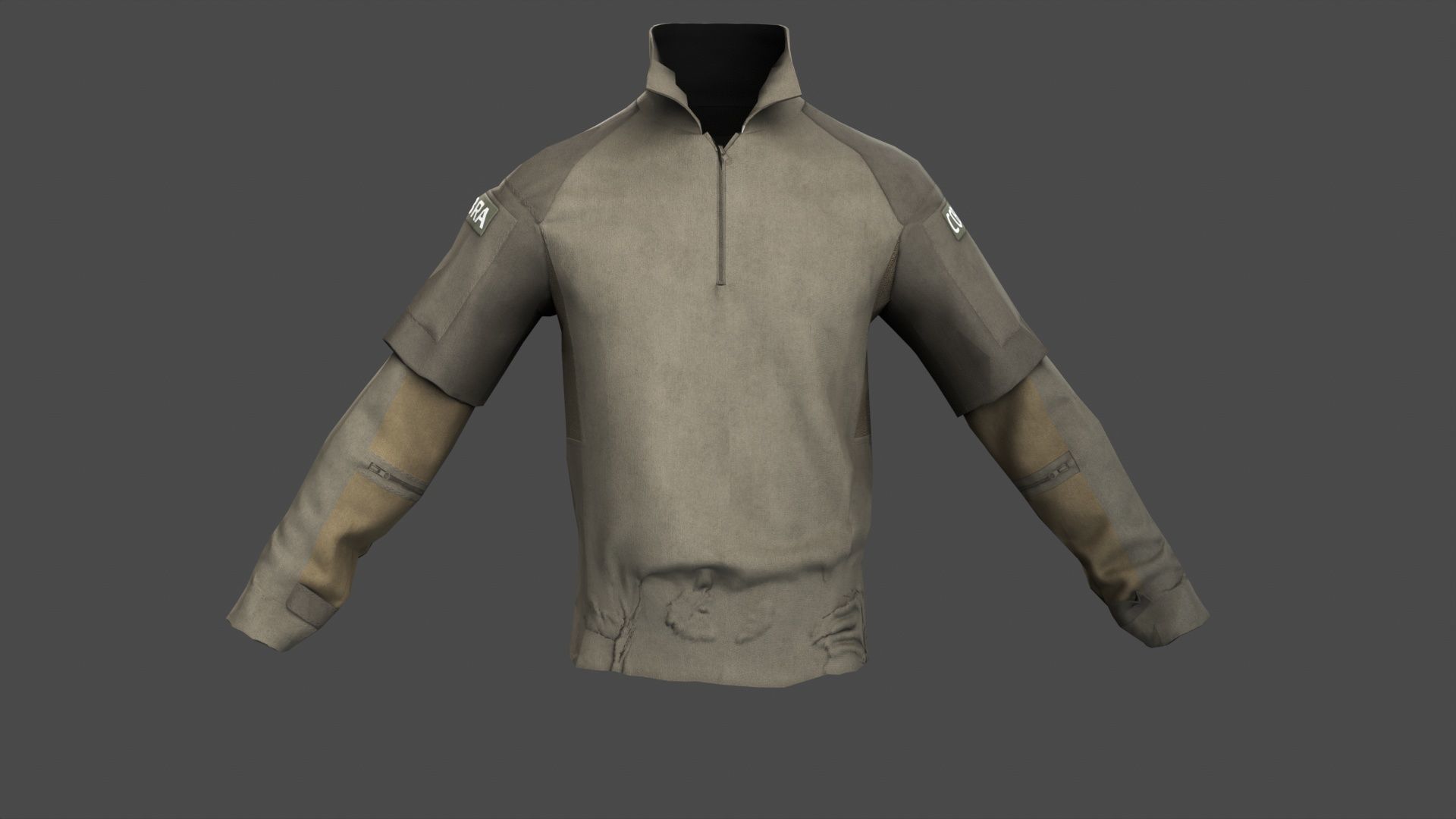 Austrian Police Cobra Tactical Shirt Officer Clothing Uniform  Low-poly 3D model_4