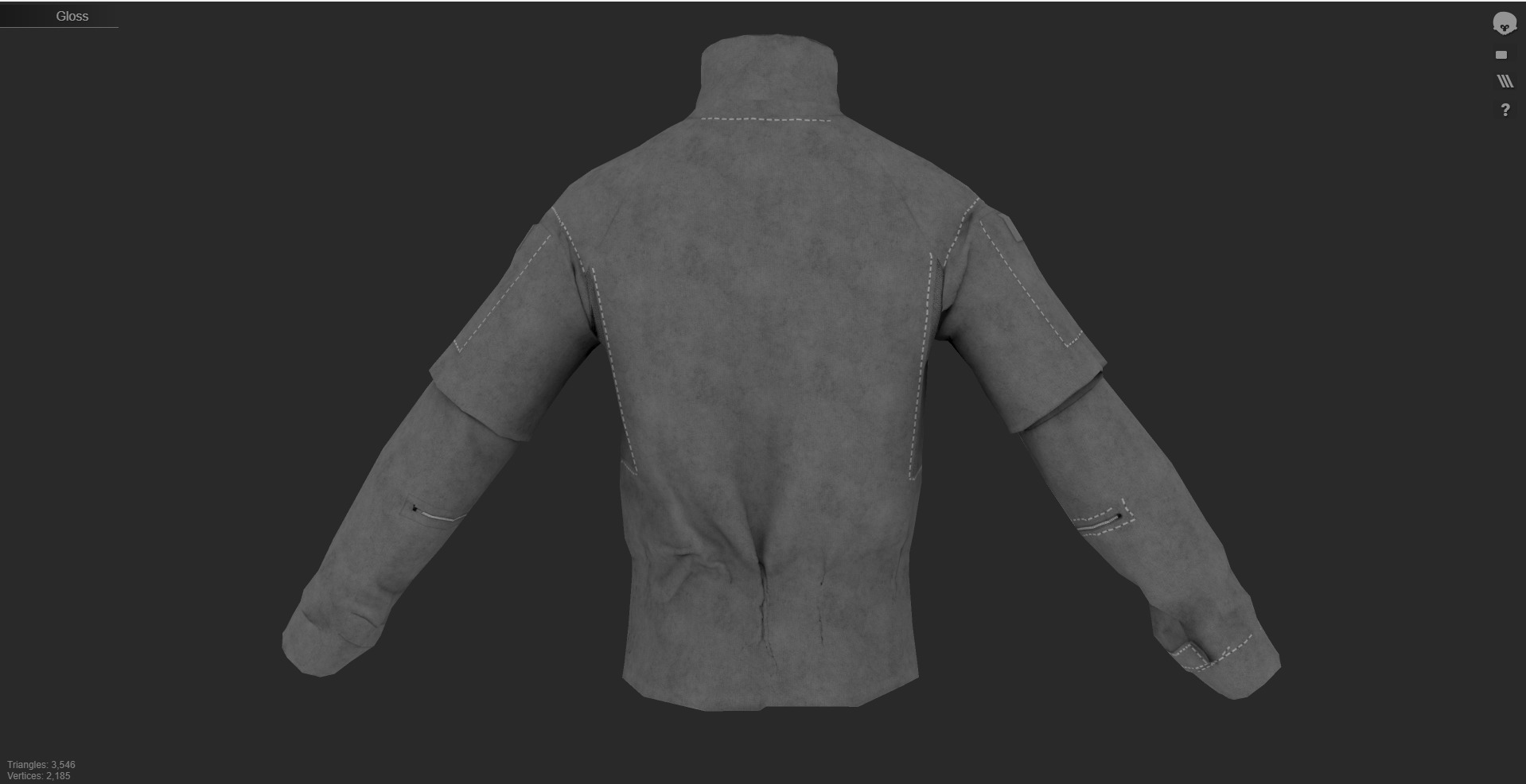 Austrian Police Cobra Tactical Shirt Officer Clothing Uniform  Low-poly 3D model_10