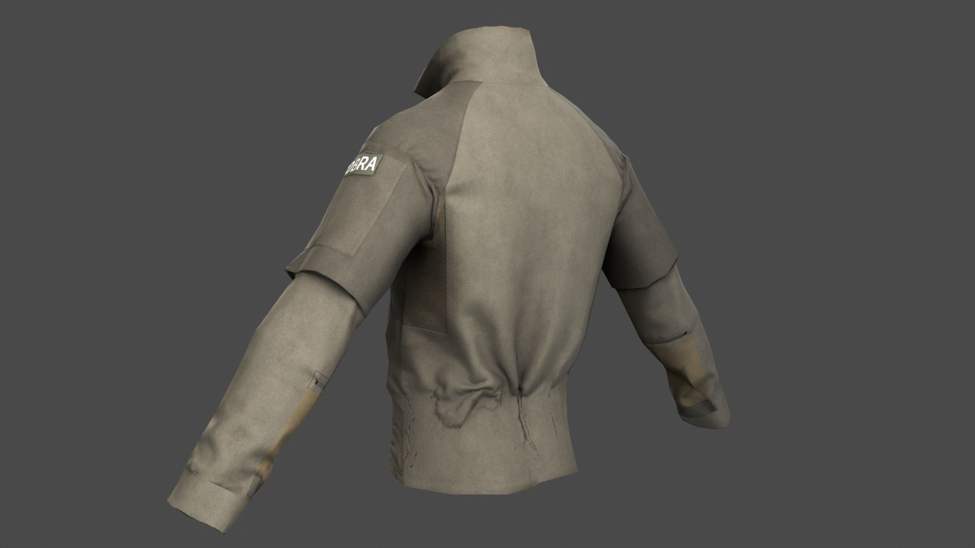 Austrian Police Cobra Tactical Shirt Officer Clothing Uniform  Low-poly 3D model_16