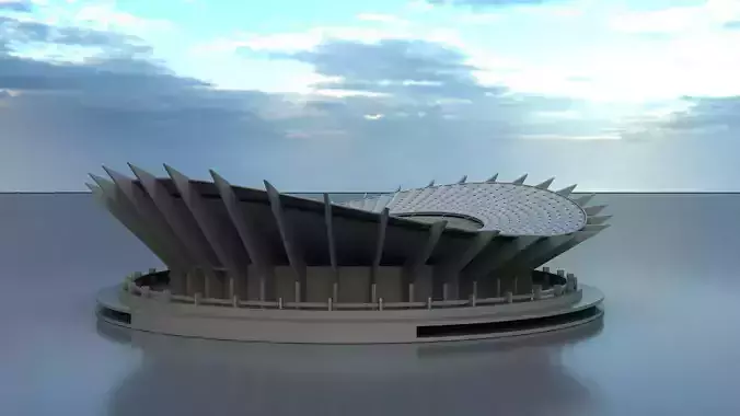 Jaber International Stadium 3D model