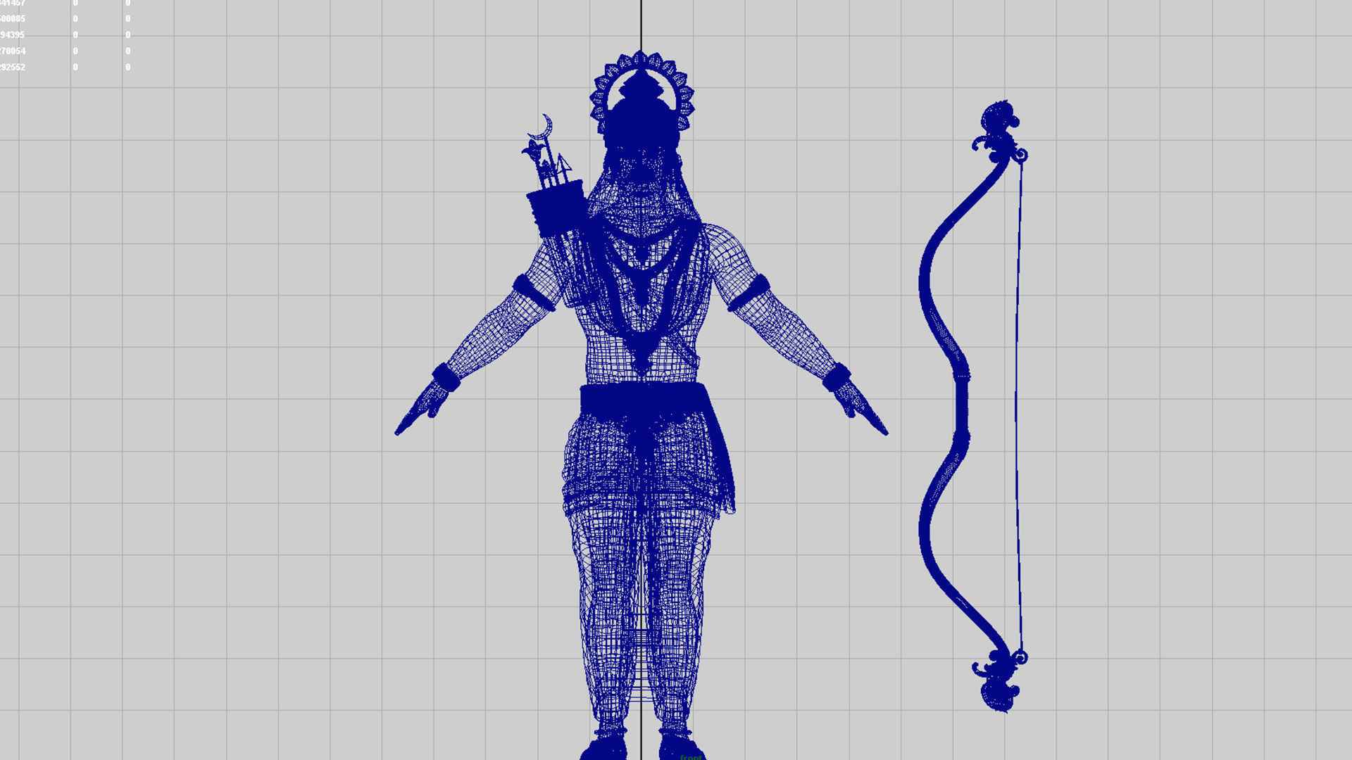 indian king 3D model_8