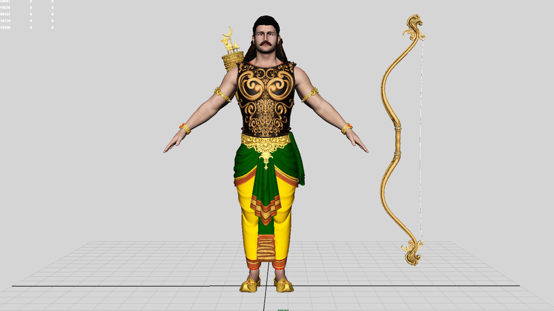 indian king 3D model_9