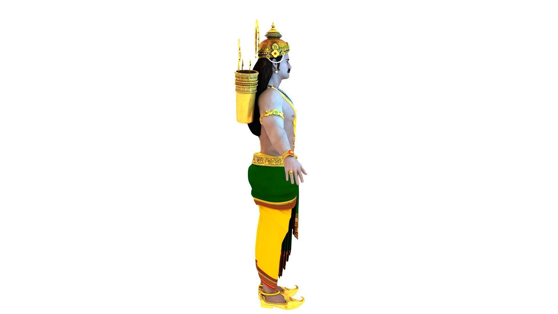 indian king 3D model_19