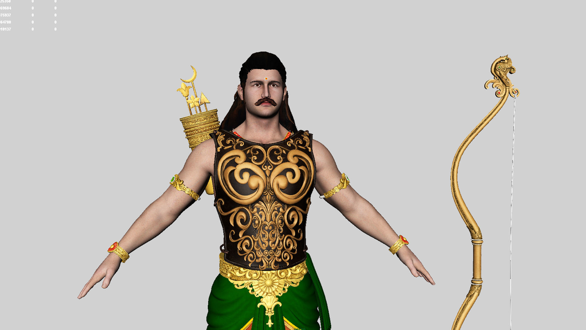 indian king 3D model_11