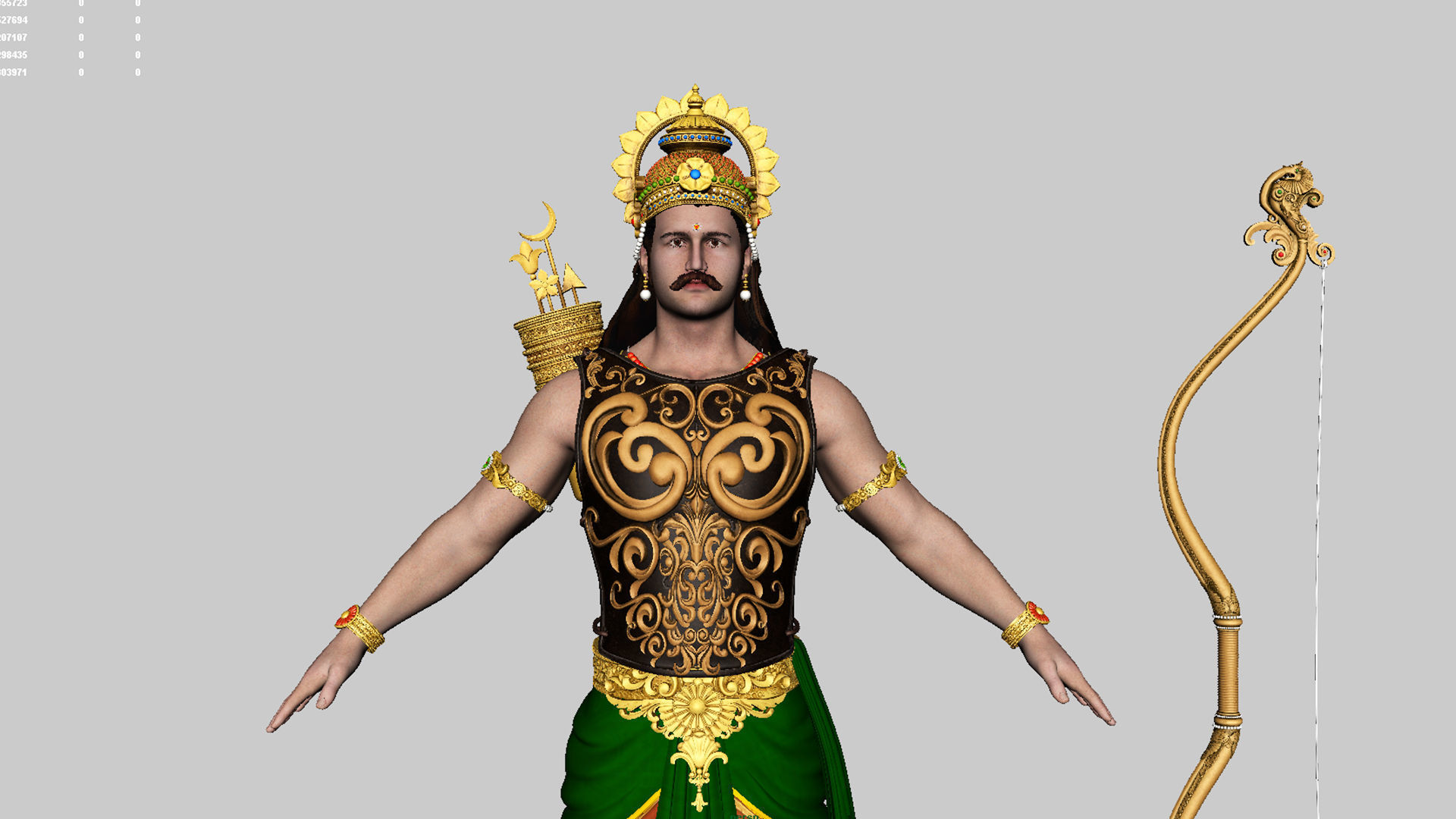 indian king 3D model_14