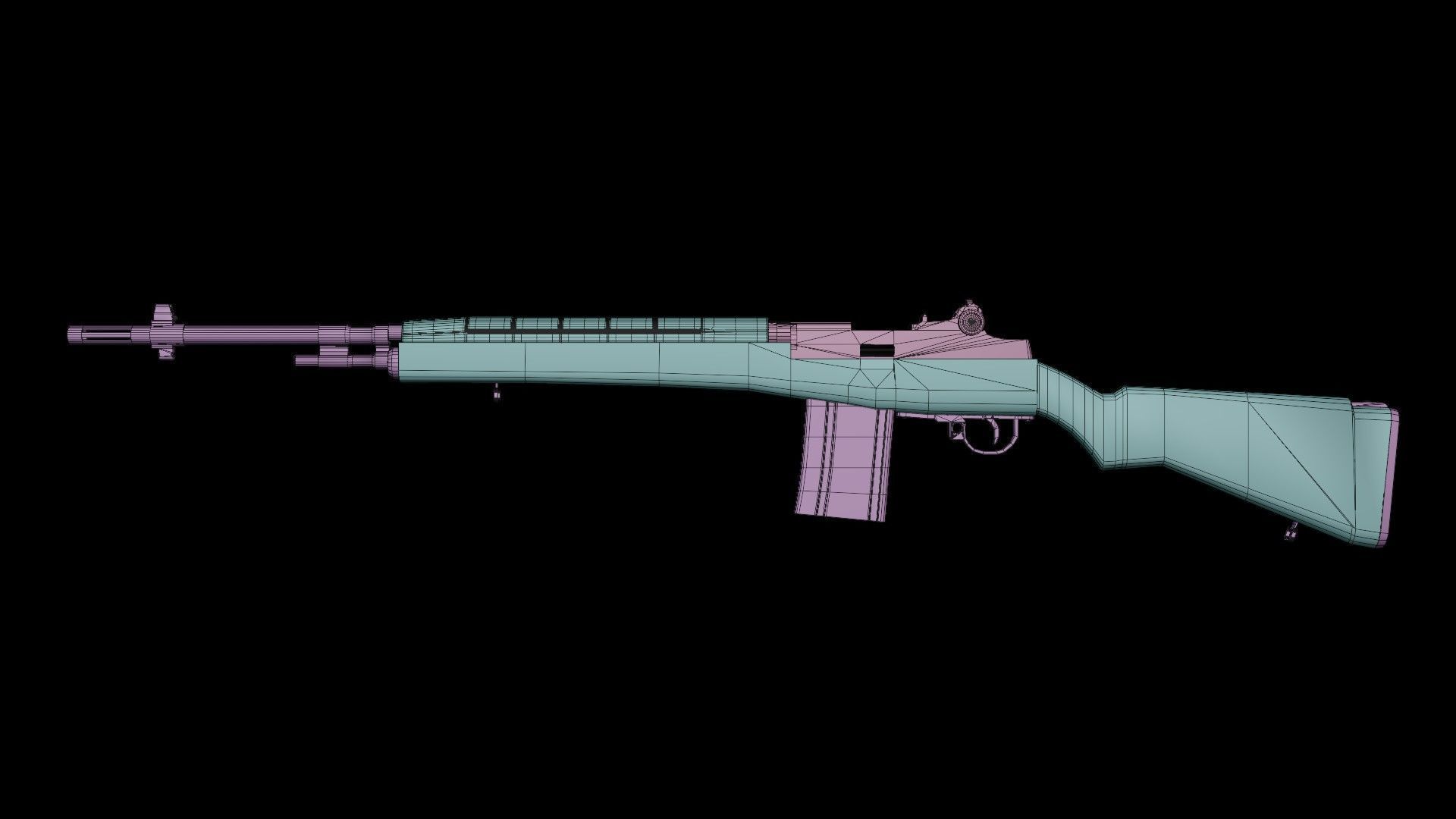 Springfield M14 3D model_2
