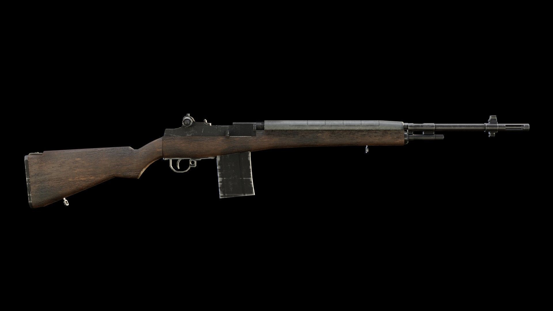 Springfield M14 3D model_1
